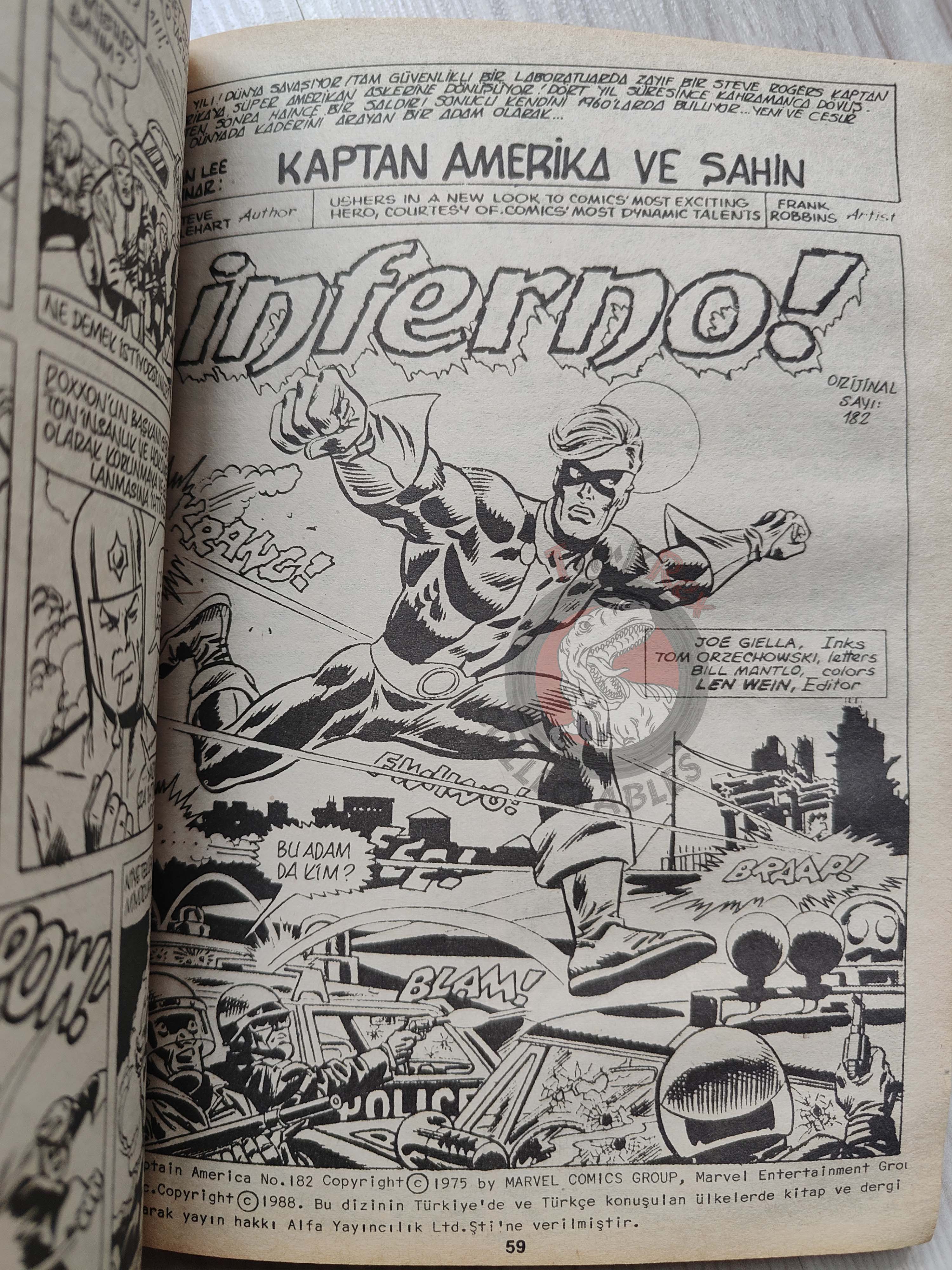 Captain America – Volume 4 1989 Turkish Comic Turkey Falcon