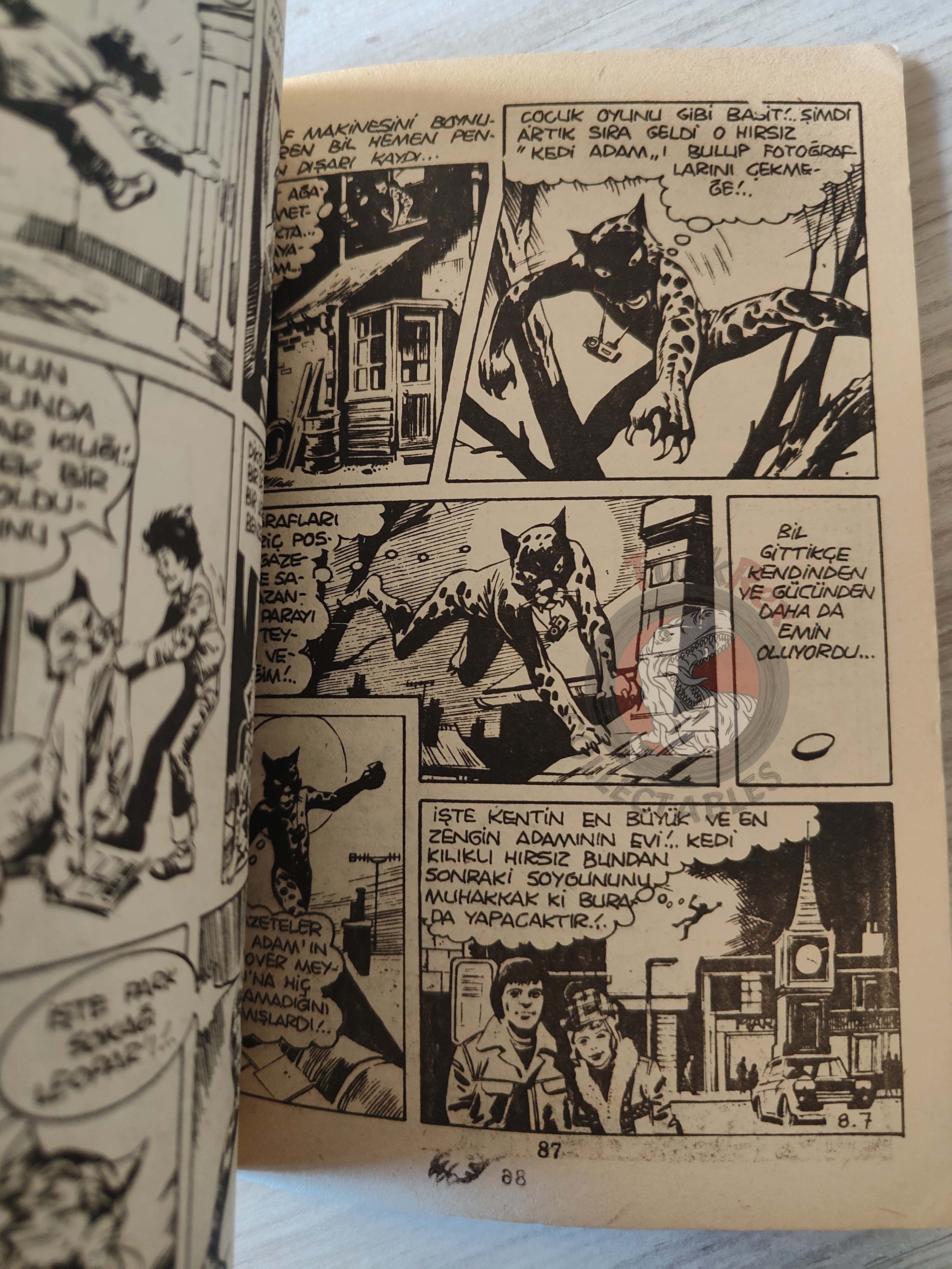 Cim Kozmos #1 1981 Turkish Comic Turkey Sunny Sun The Leopard from Lime Street