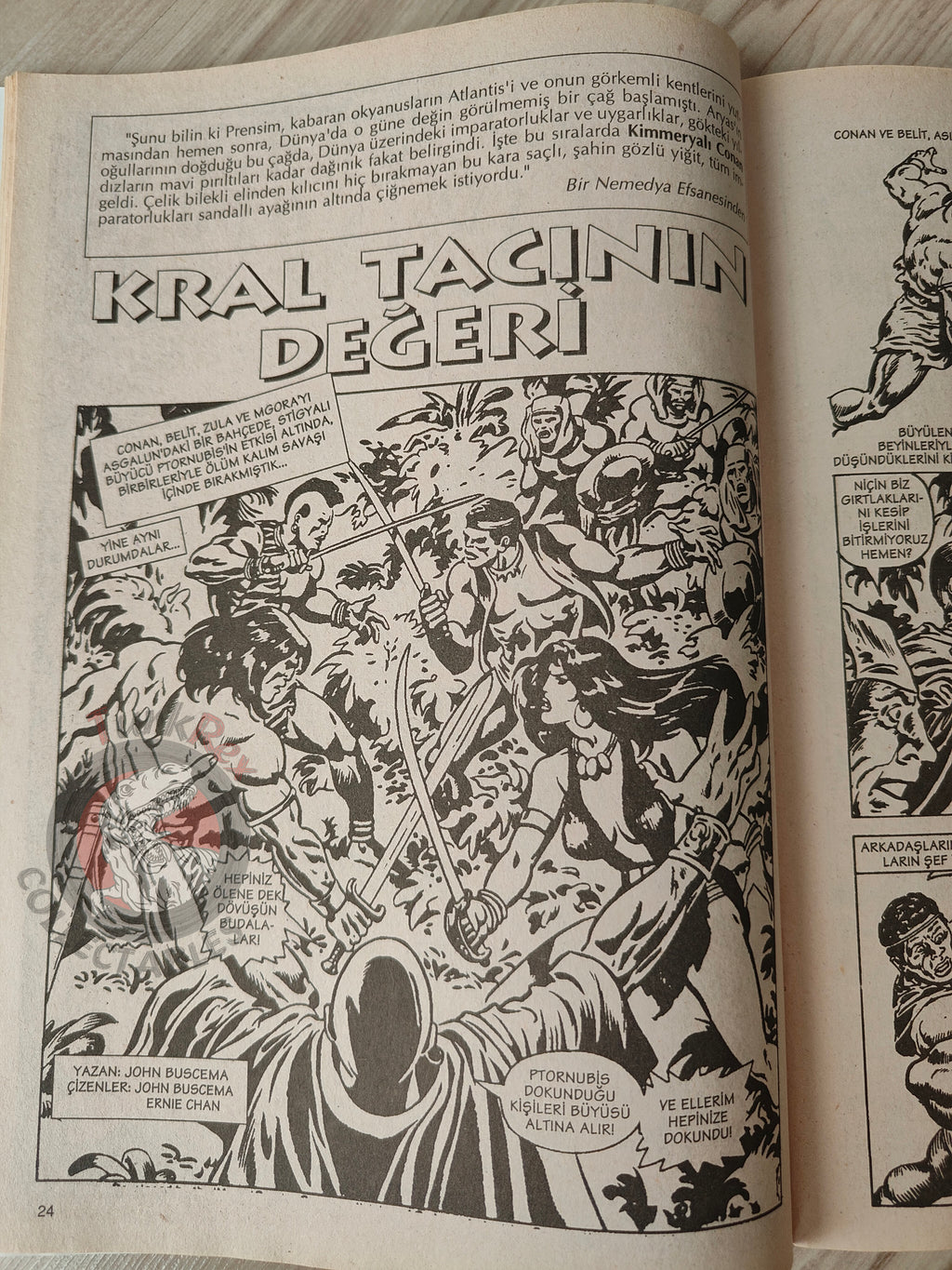 Conan The Barbarian #10 2001 Turkish Comic Turkey #92 #93 #94 #95