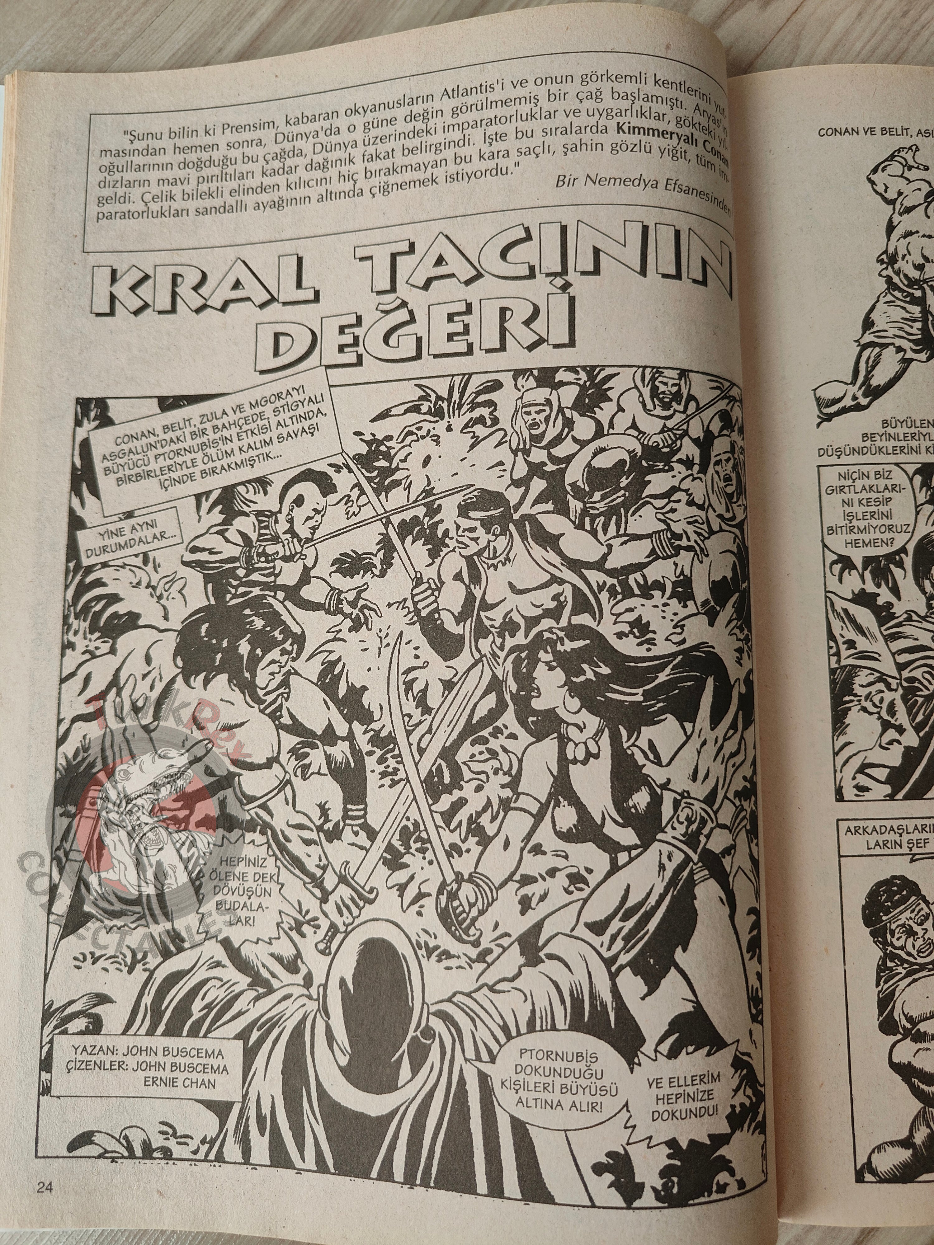 Conan The Barbarian #10 2001 Turkish Comic Turkey #92 #93 #94 #95