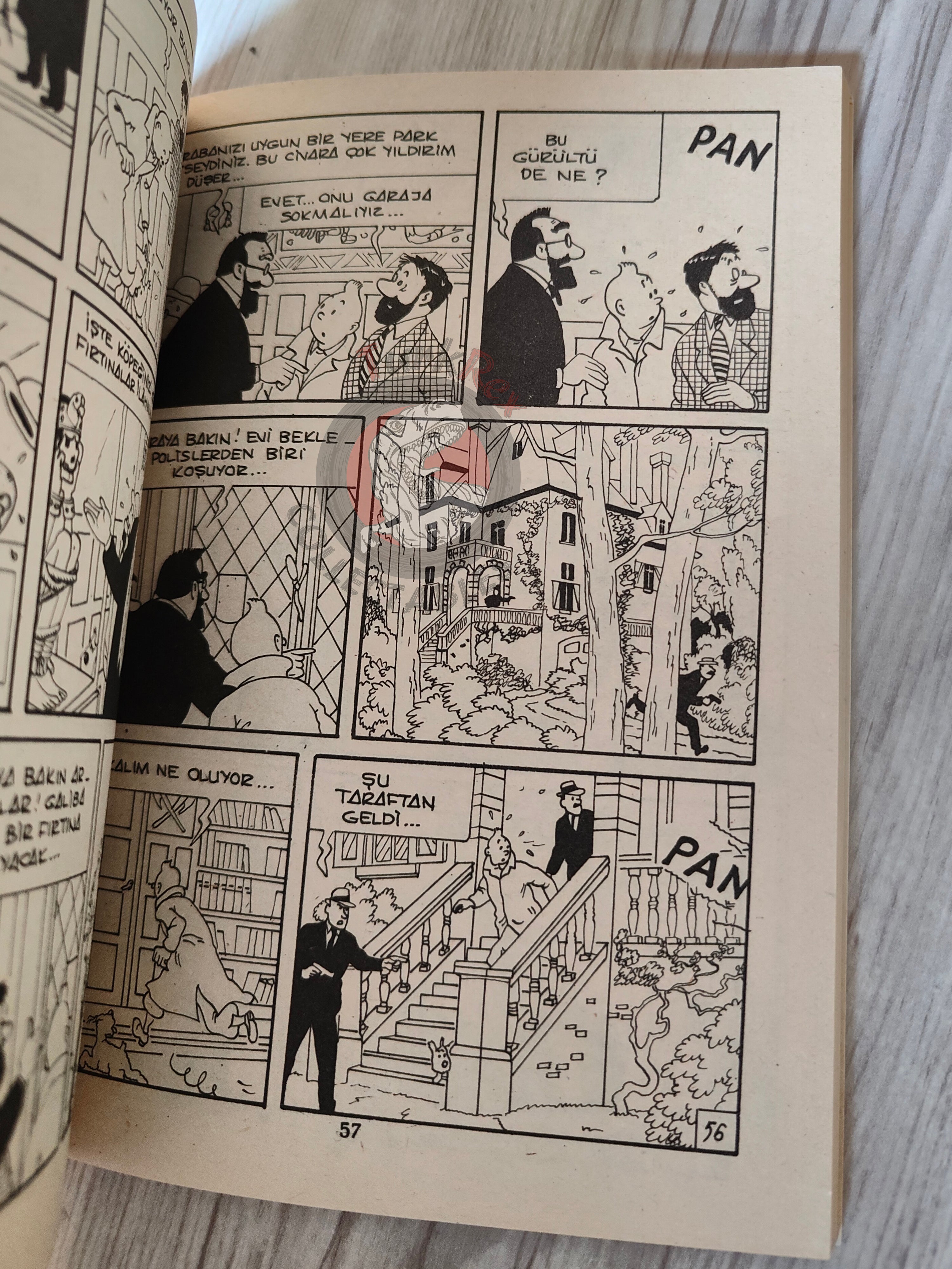 Tintin – The Seven Crystal Balls early 1980s Turkish Edition Comic Turkey