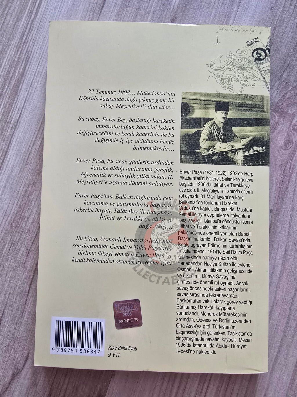Memoirs of Enver Pasha 2007 Turkish Book Turkey WW1 Ottoman Empire
