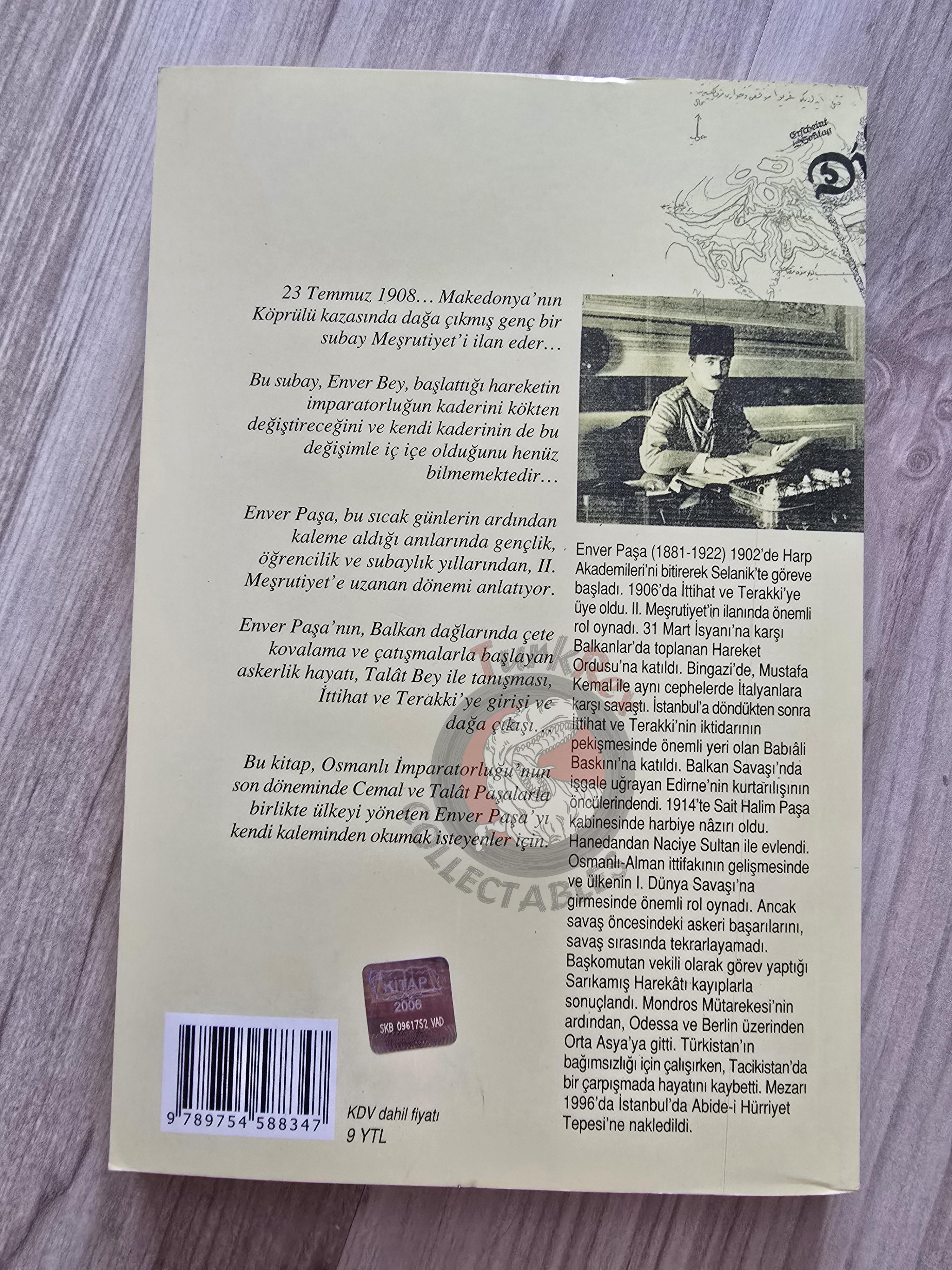 Memoirs of Enver Pasha 2007 Turkish Book Turkey WW1 Ottoman Empire