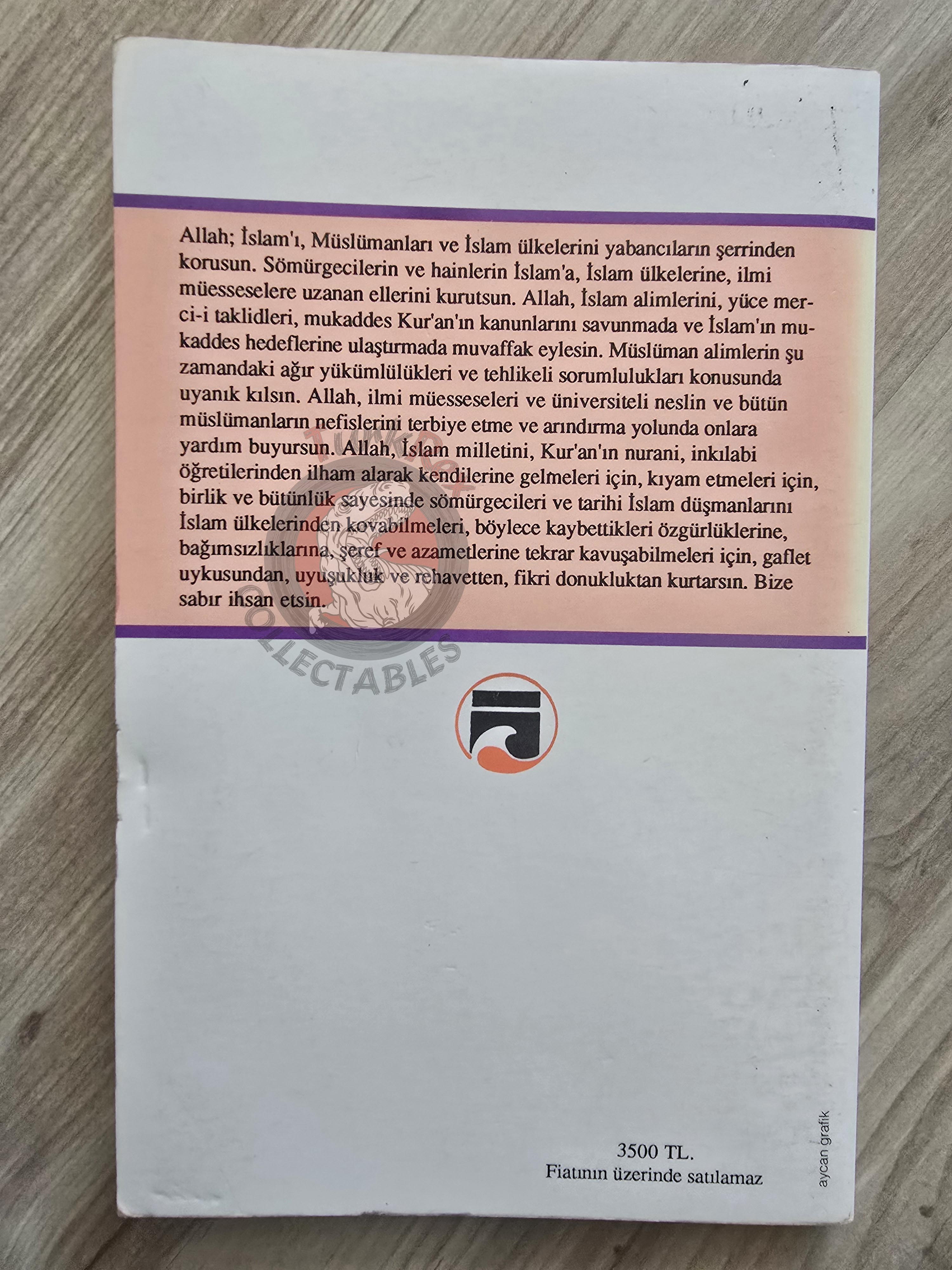 Ruhollah Khomeini – The Greater Jihad 1989 Turkish Book Iran Persia Middle East