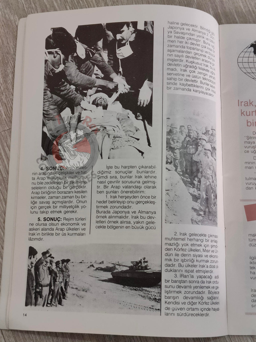 Saddam Hussein - Iraq Today 1984 Official Propaganda Magazine Turkish Turkey Middle East 2