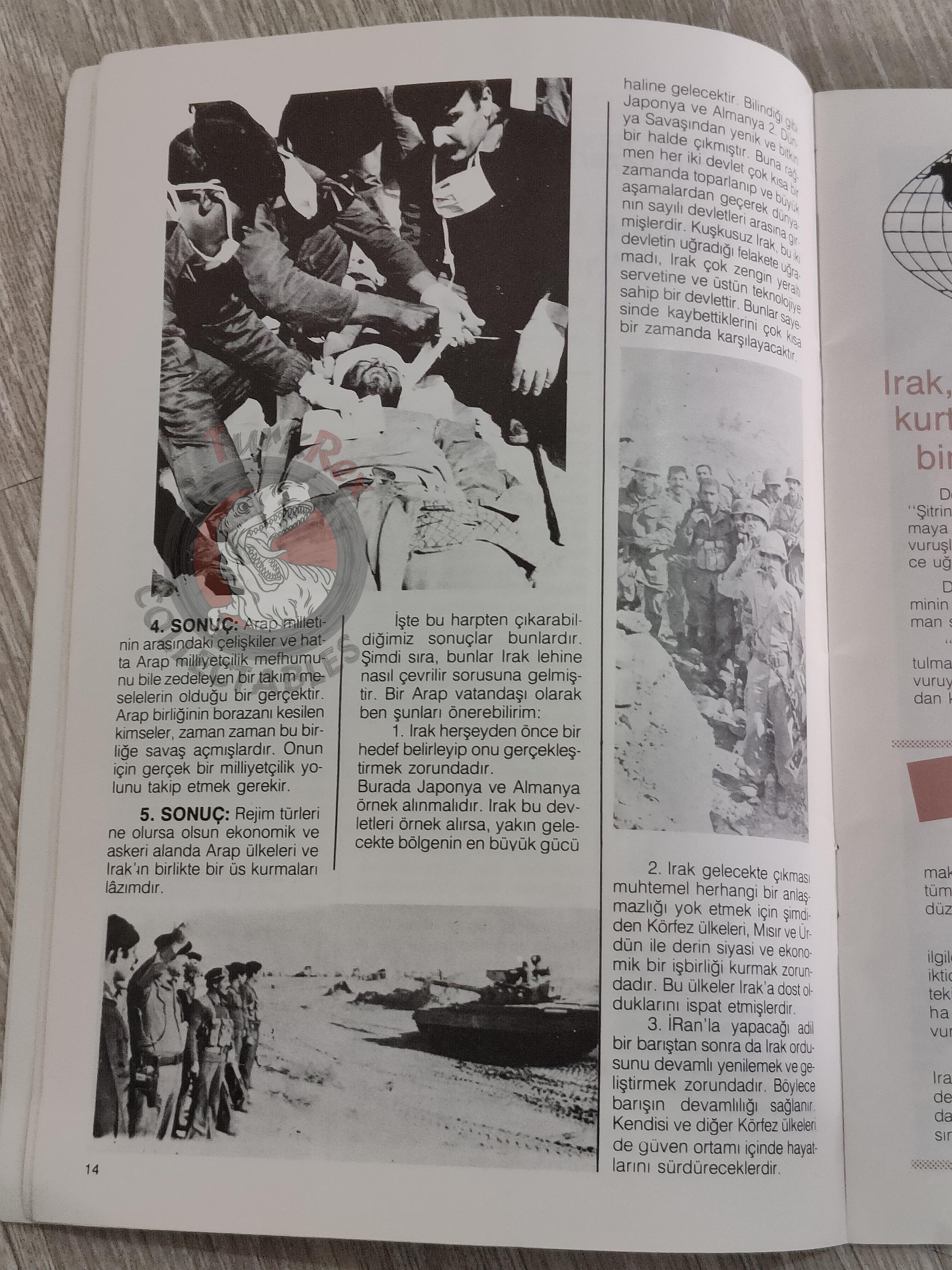 Saddam Hussein - Iraq Today 1984 Official Propaganda Magazine Turkish Turkey Middle East 2