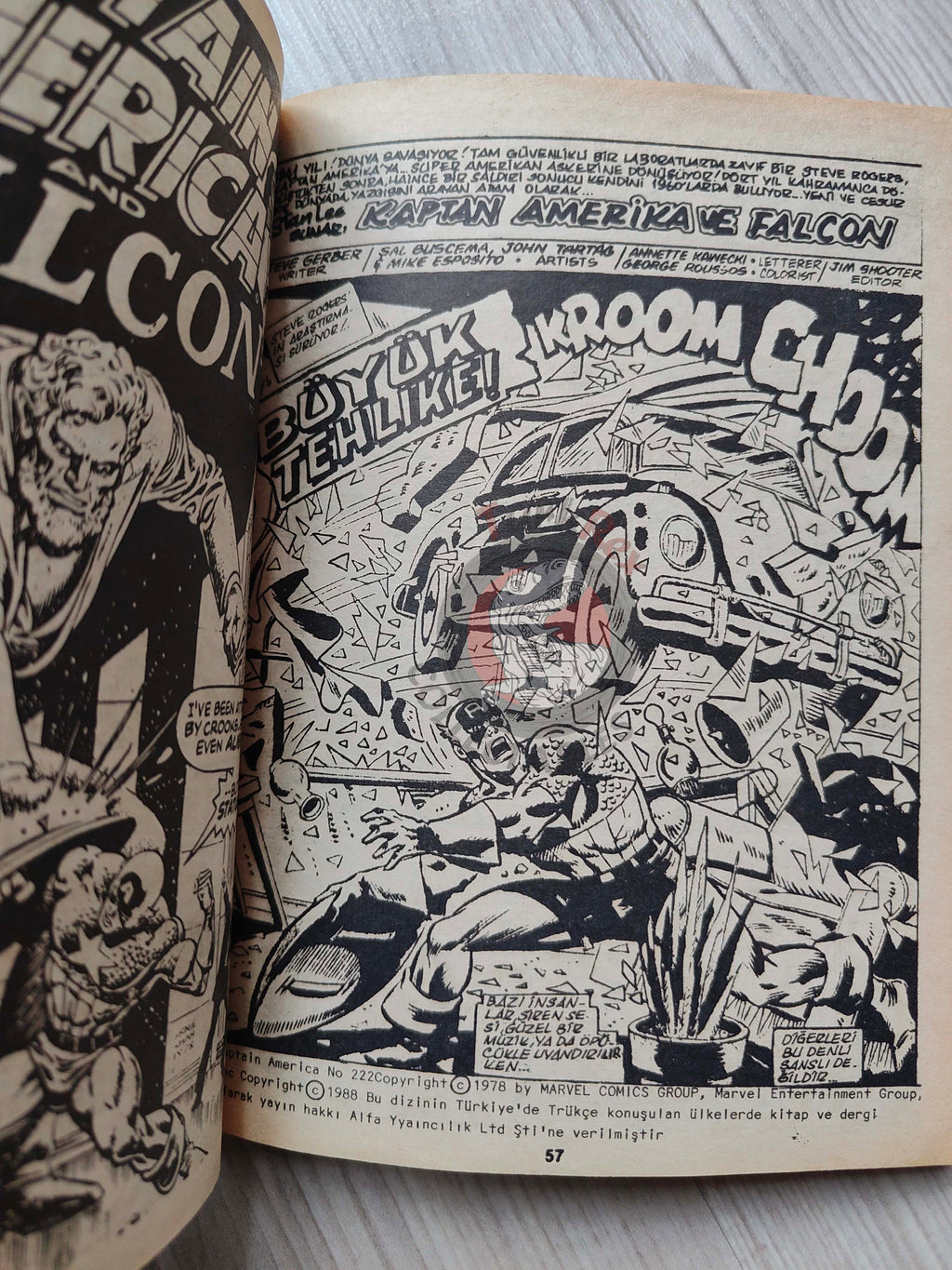 Captain America – Volume 9 1989 Turkish Comic Turkey Falcon