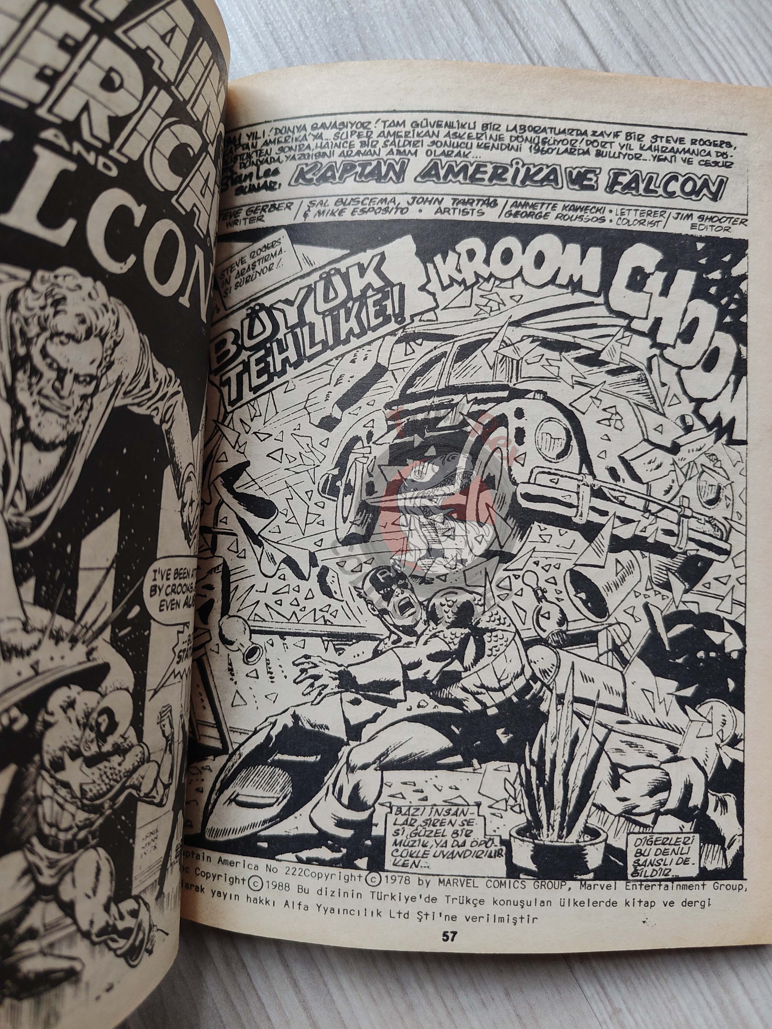 Captain America – Volume 9 1989 Turkish Comic Turkey Falcon