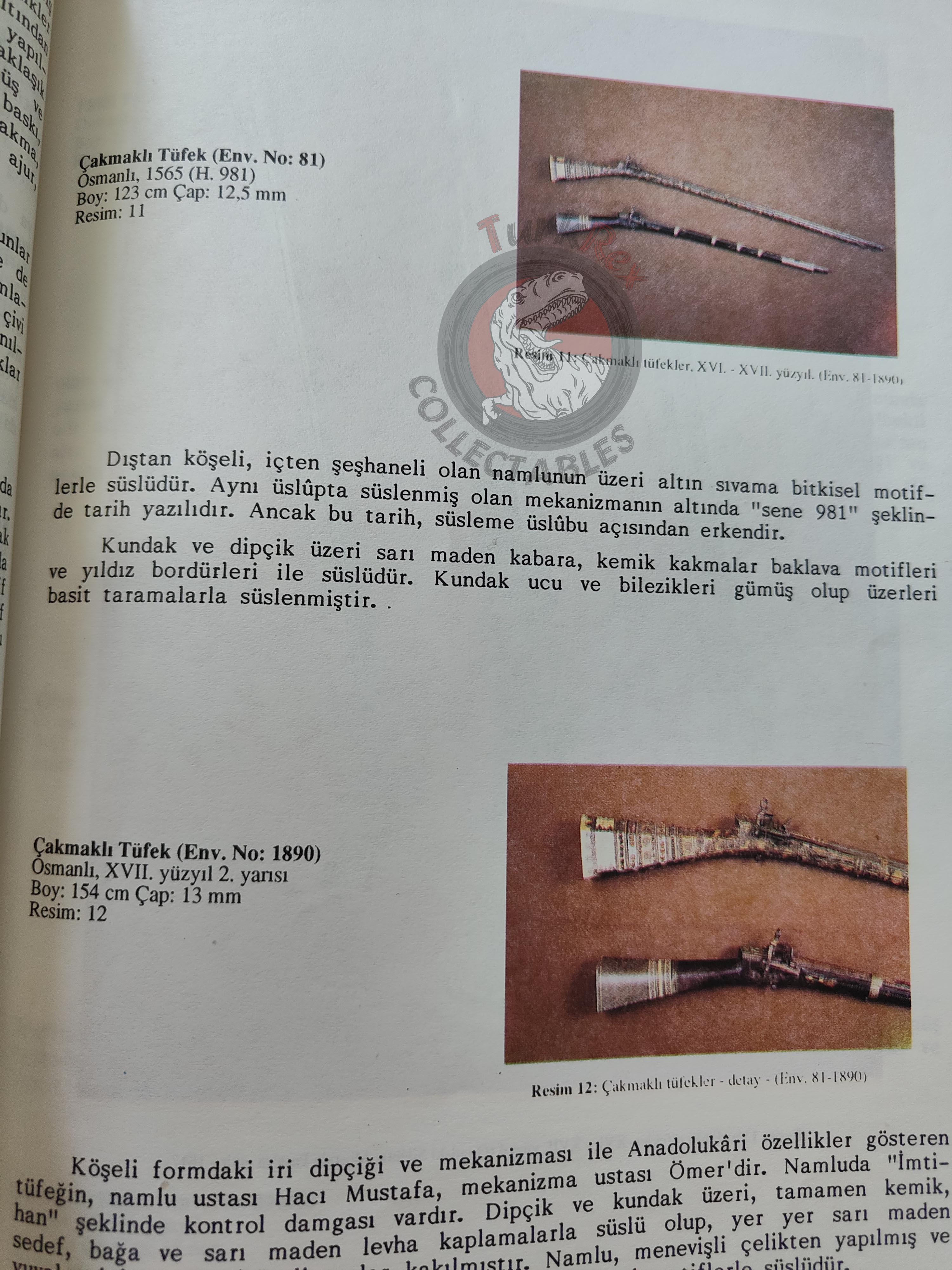 Ottoman Muskets, Pistols and Equipments 1993 Turkish Book Military Ottoman Empire