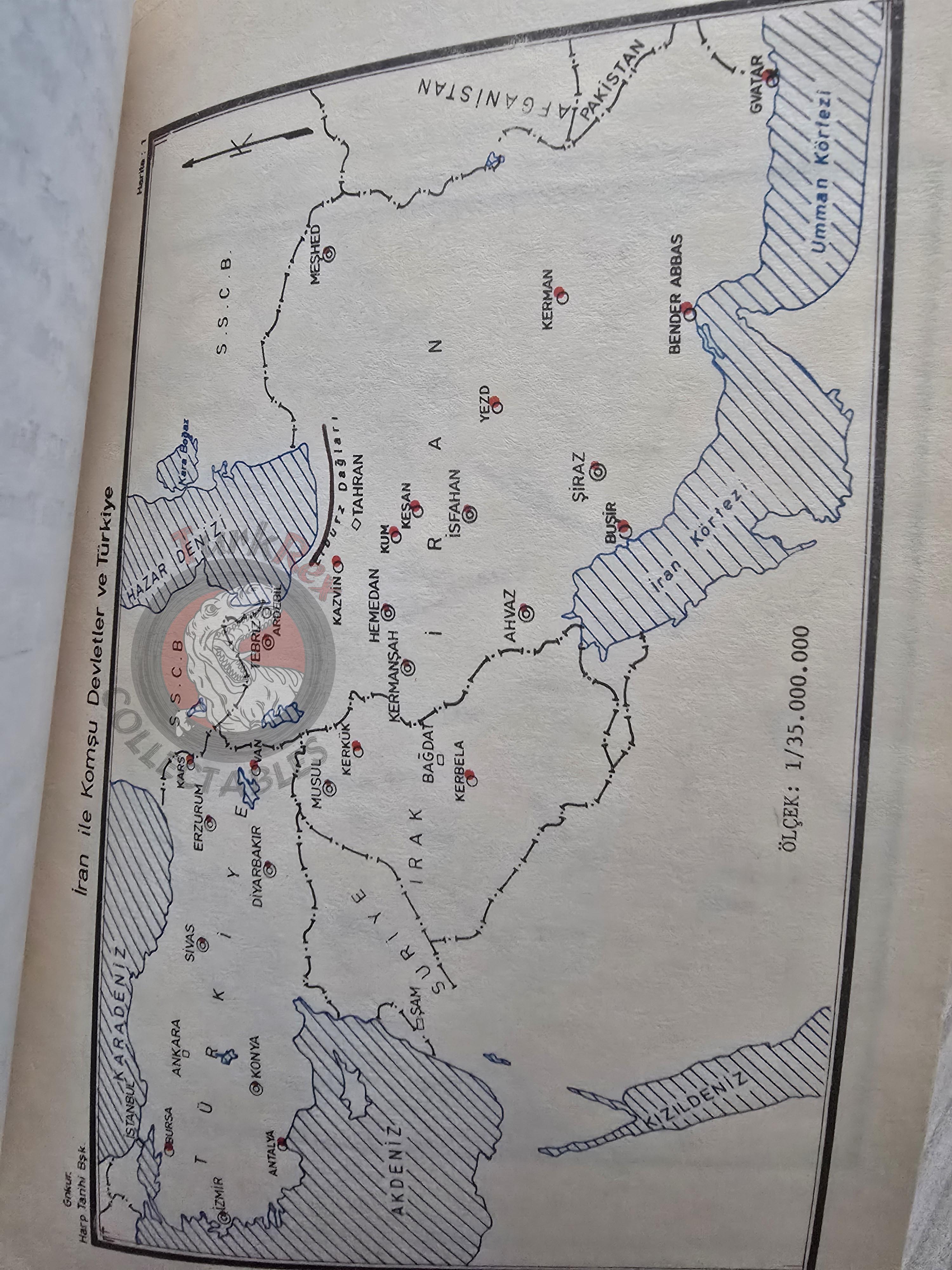 Turkish Iranian Relations in History 1976 Book Iran Turkey Persia Middle East with Maps