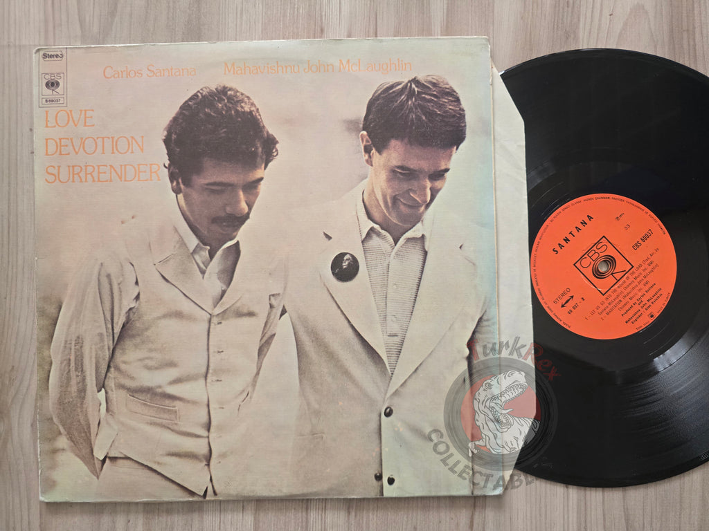 Carlos Santana &  John McLaughlin – Love Devotion Surrender Turkish Pressing Vinyl Turkey Edition