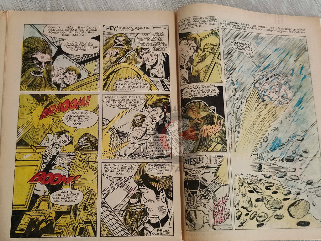 Tercüman Çocuk #41 1982 Turkish Comic Turkey Superman Star Wars #28 The Flintstones Tounga Larry Yuma