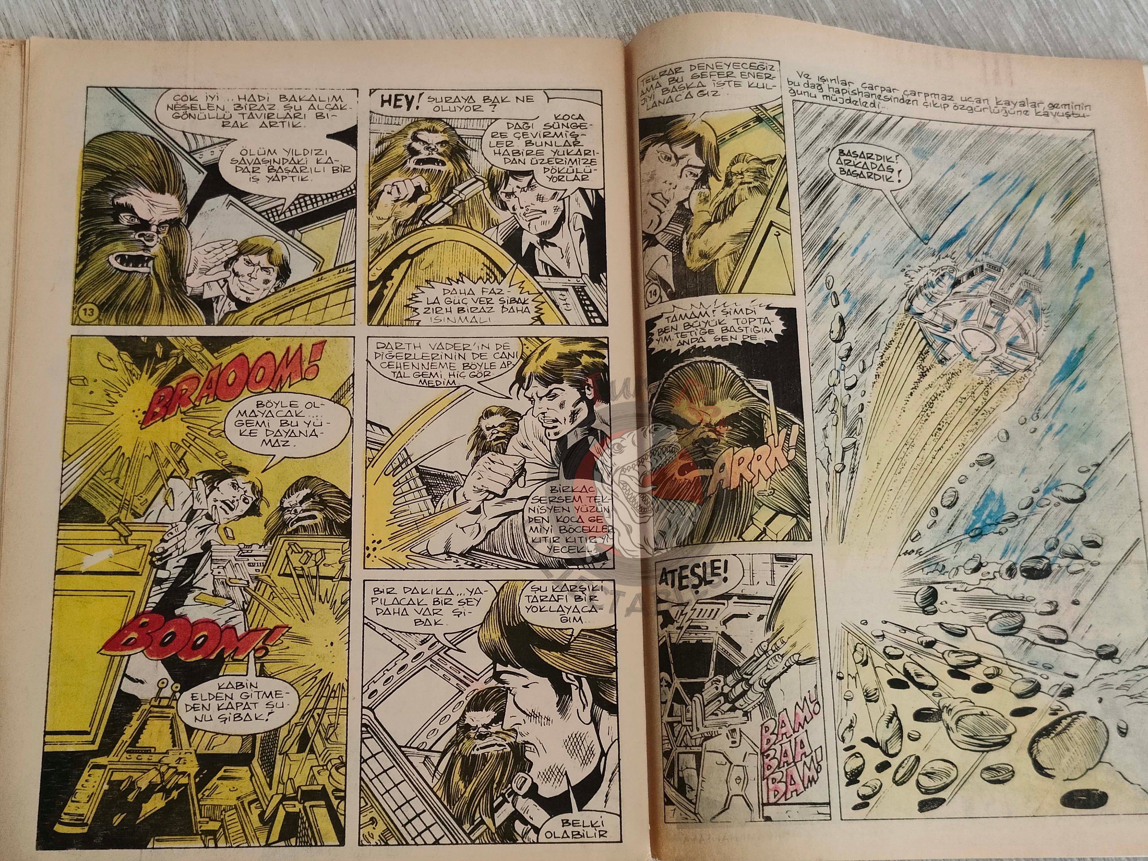Tercüman Çocuk #41 1982 Turkish Comic Turkey Superman Star Wars #28 The Flintstones Tounga Larry Yuma