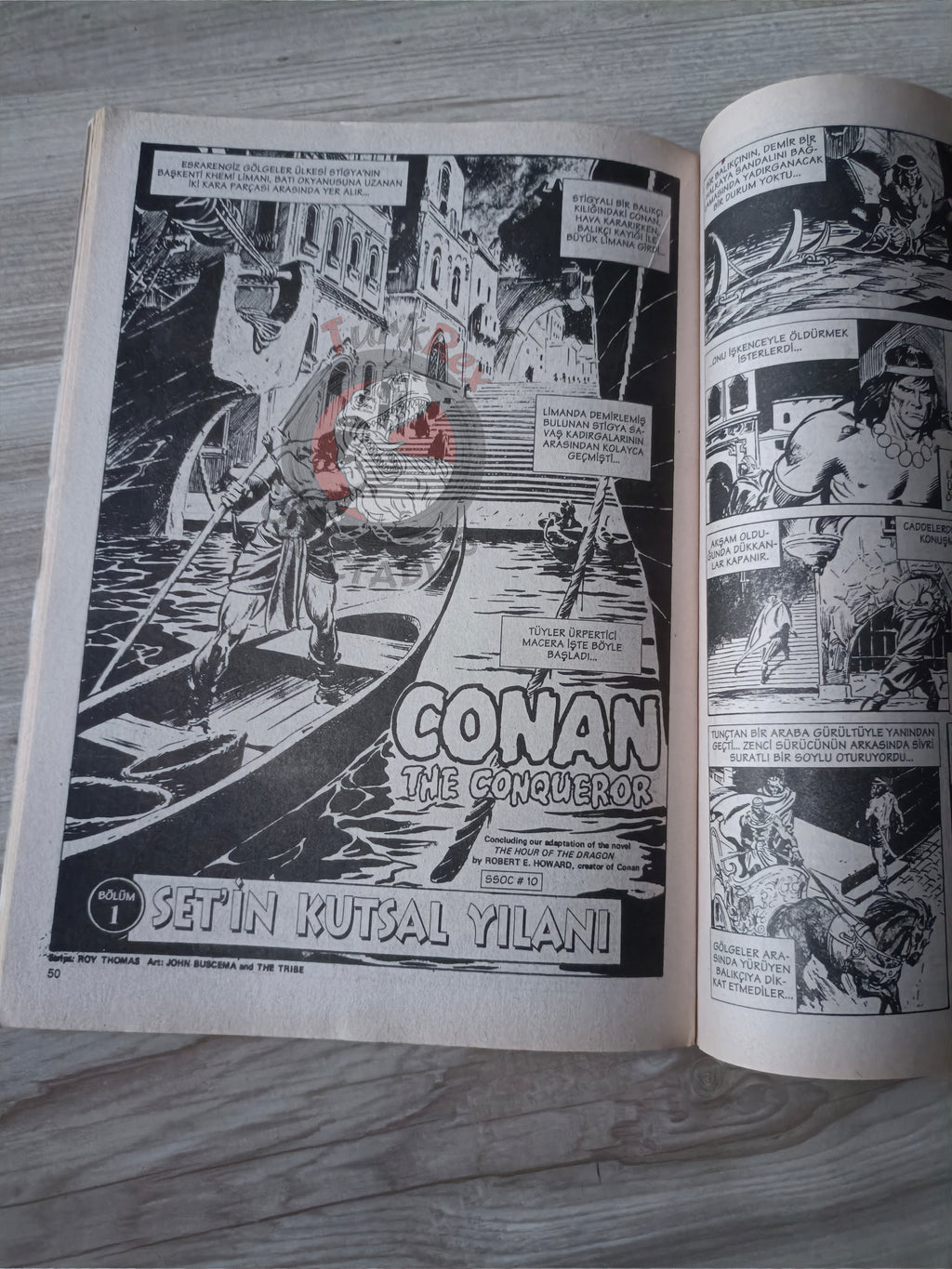 Kral Conan #11 The Savage Sword of #8 #10 Turkish Comic Turkey #45