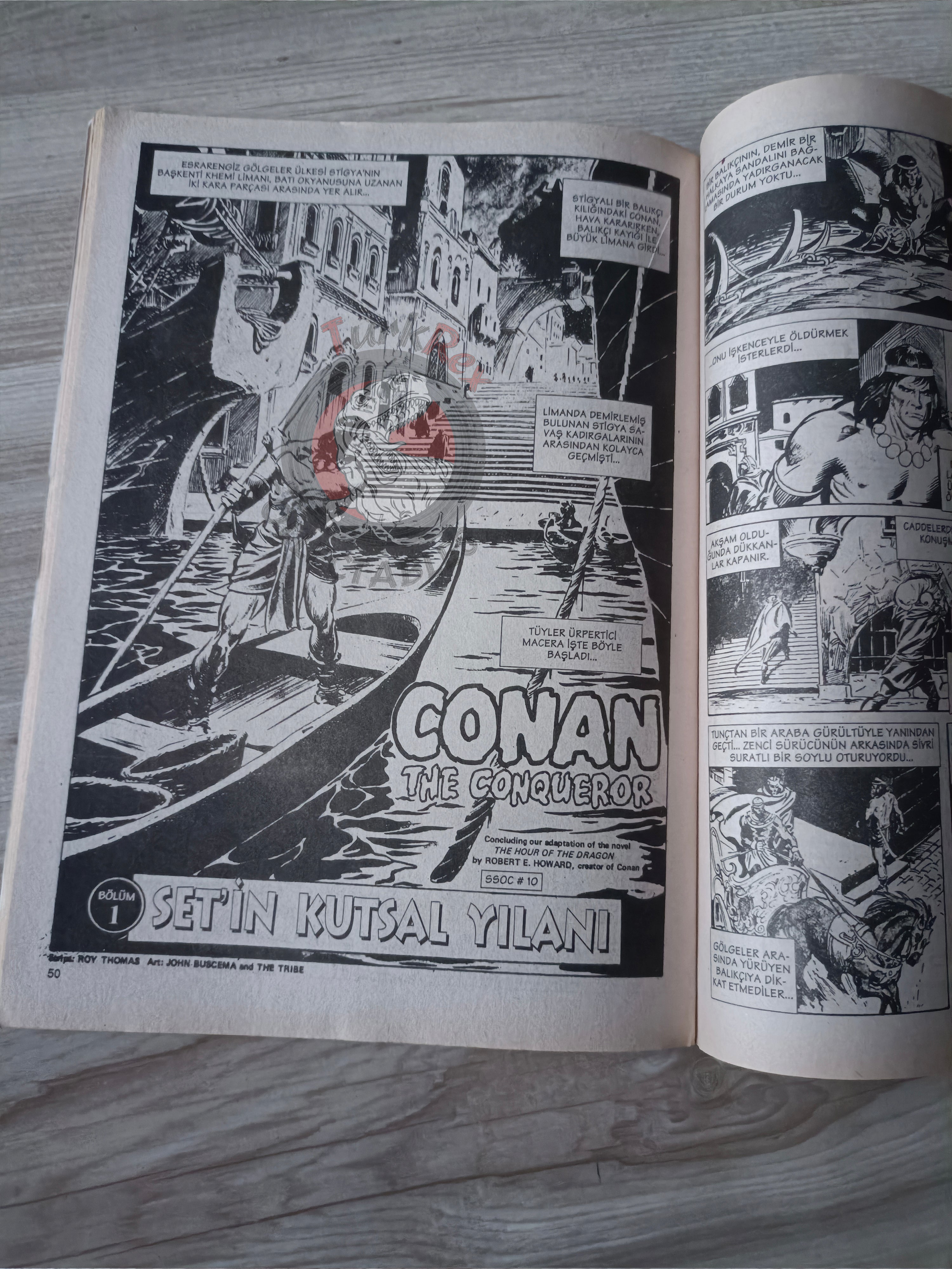 Kral Conan #11 The Savage Sword of #8 #10 Turkish Comic Turkey #45