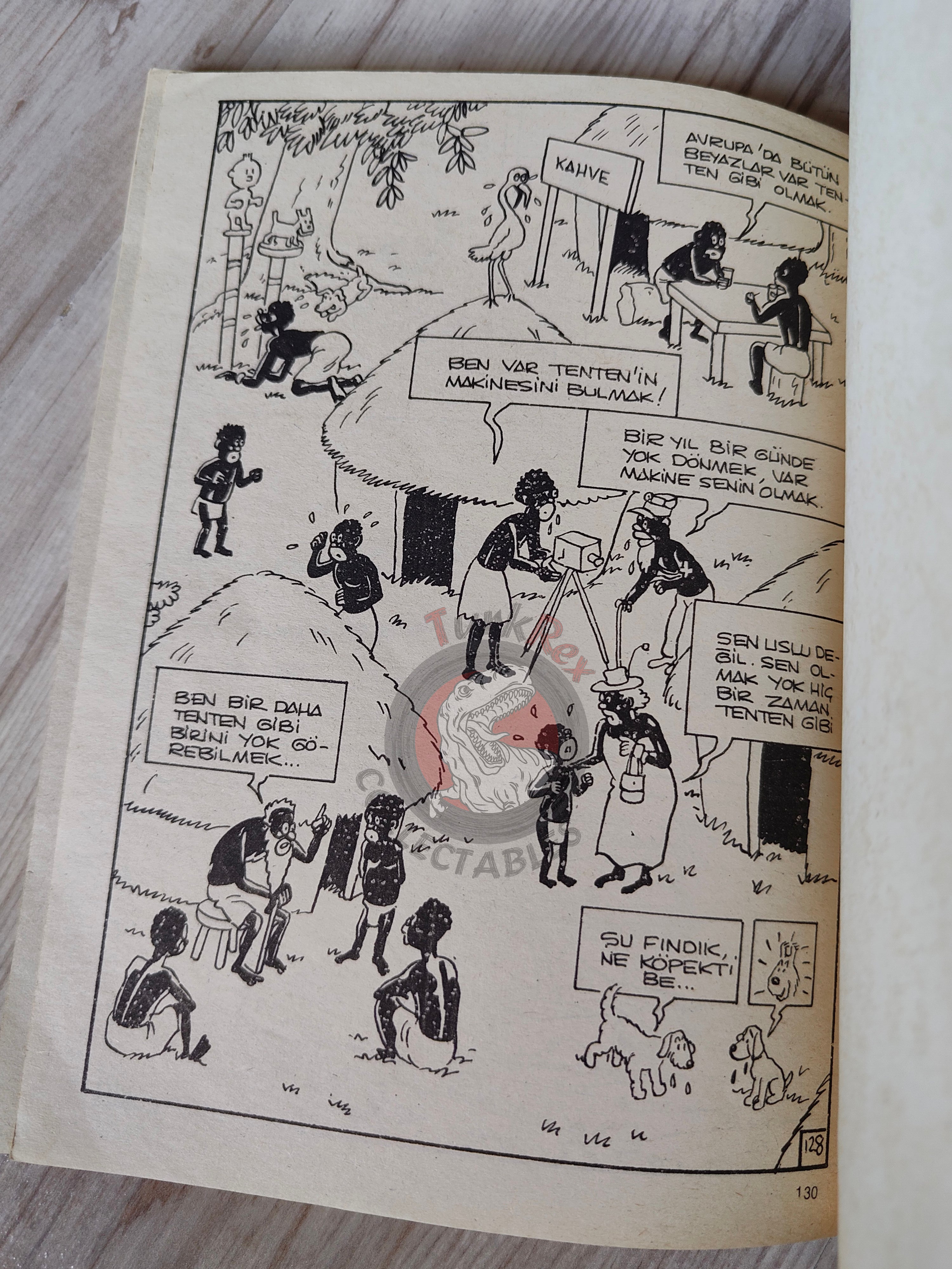 Tintin – Tintin in the Congo mid 1980s Turkish Edition Comic Turkey 2