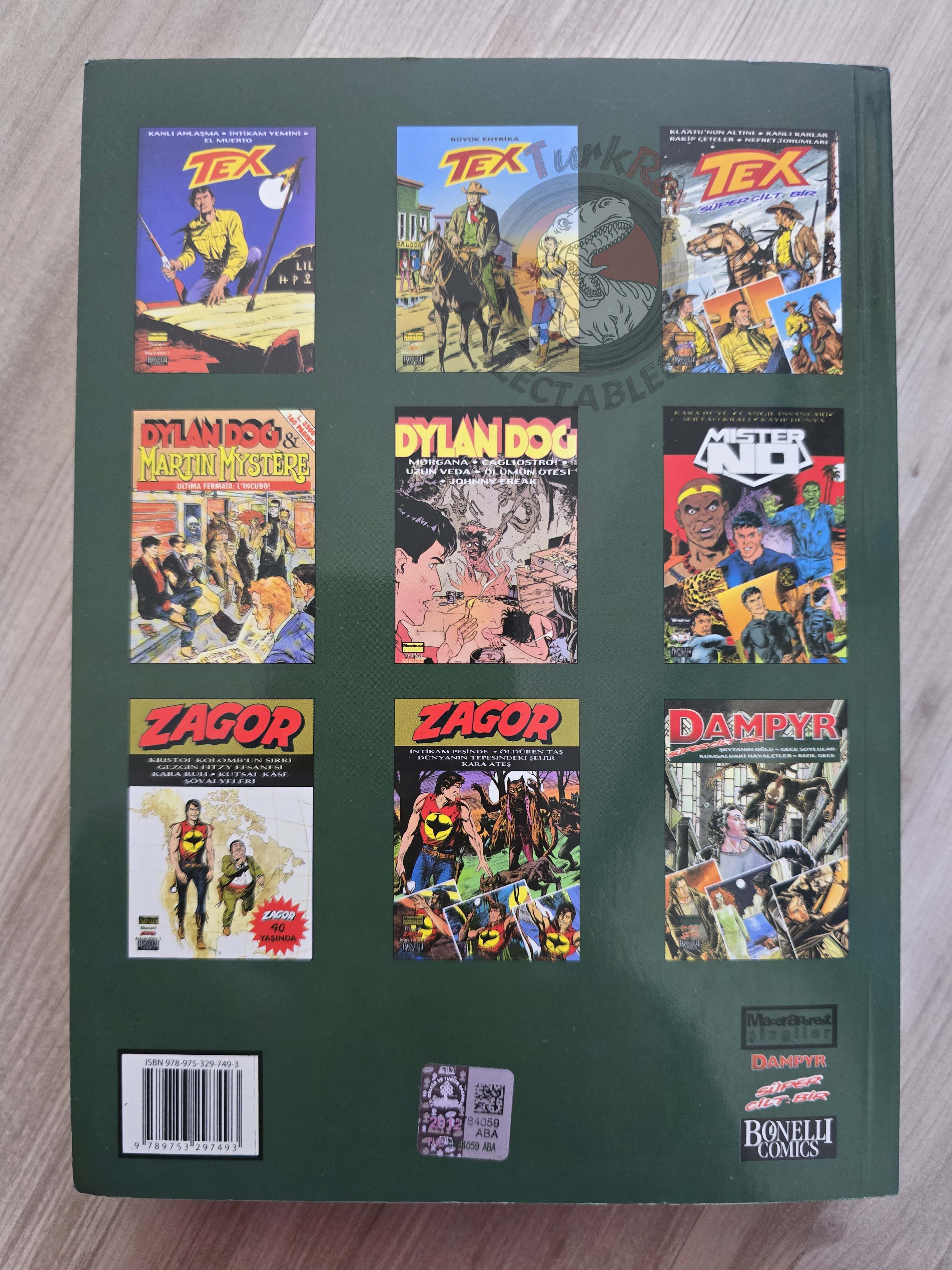 Dampyr Vol #1 Il Figlio del Diavolo Turkish Comic Turkey Mauro Boselli
