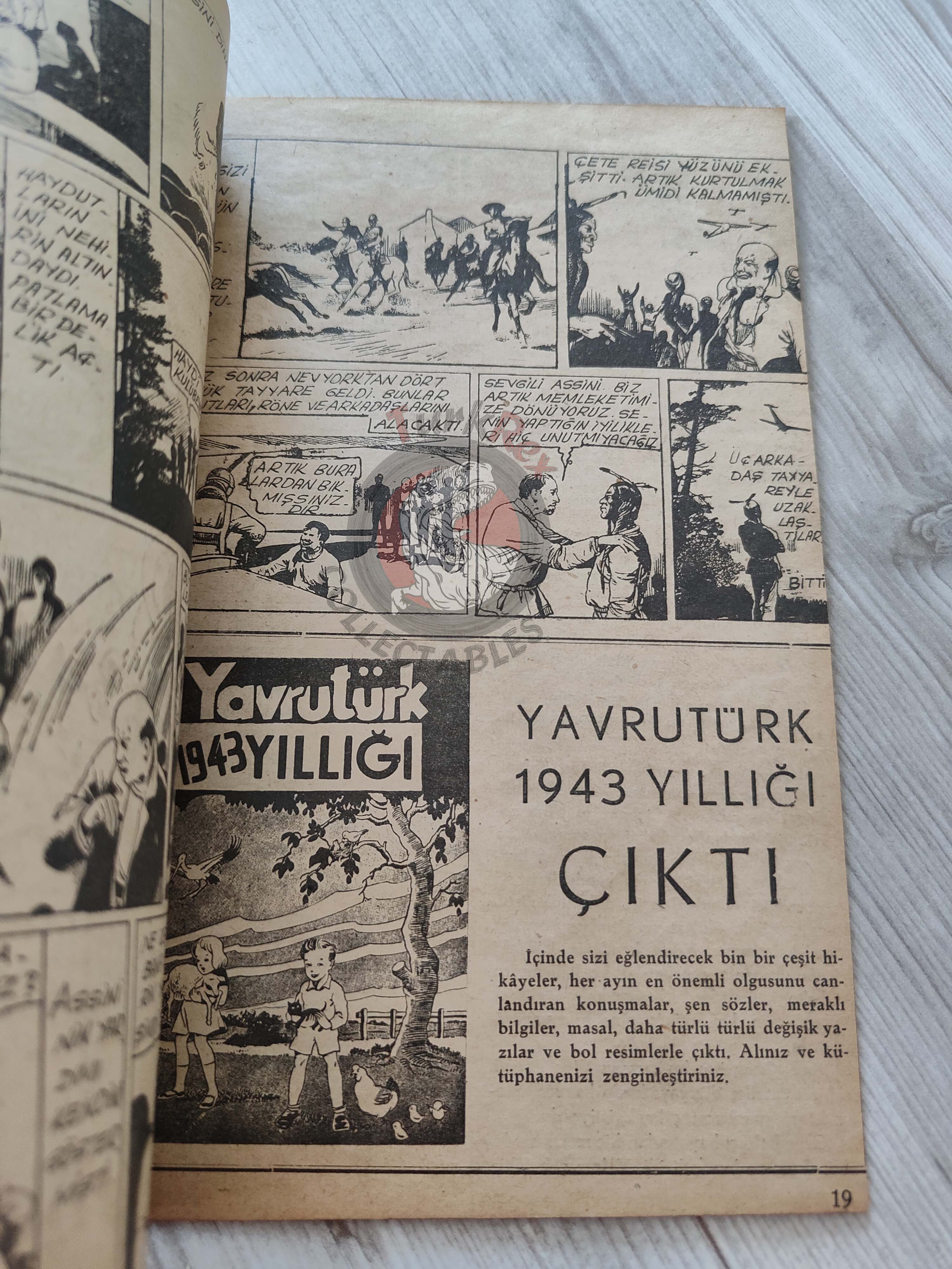 1001 Roman 1943 The Bloody Mark Turkish Comic Mag Turkey