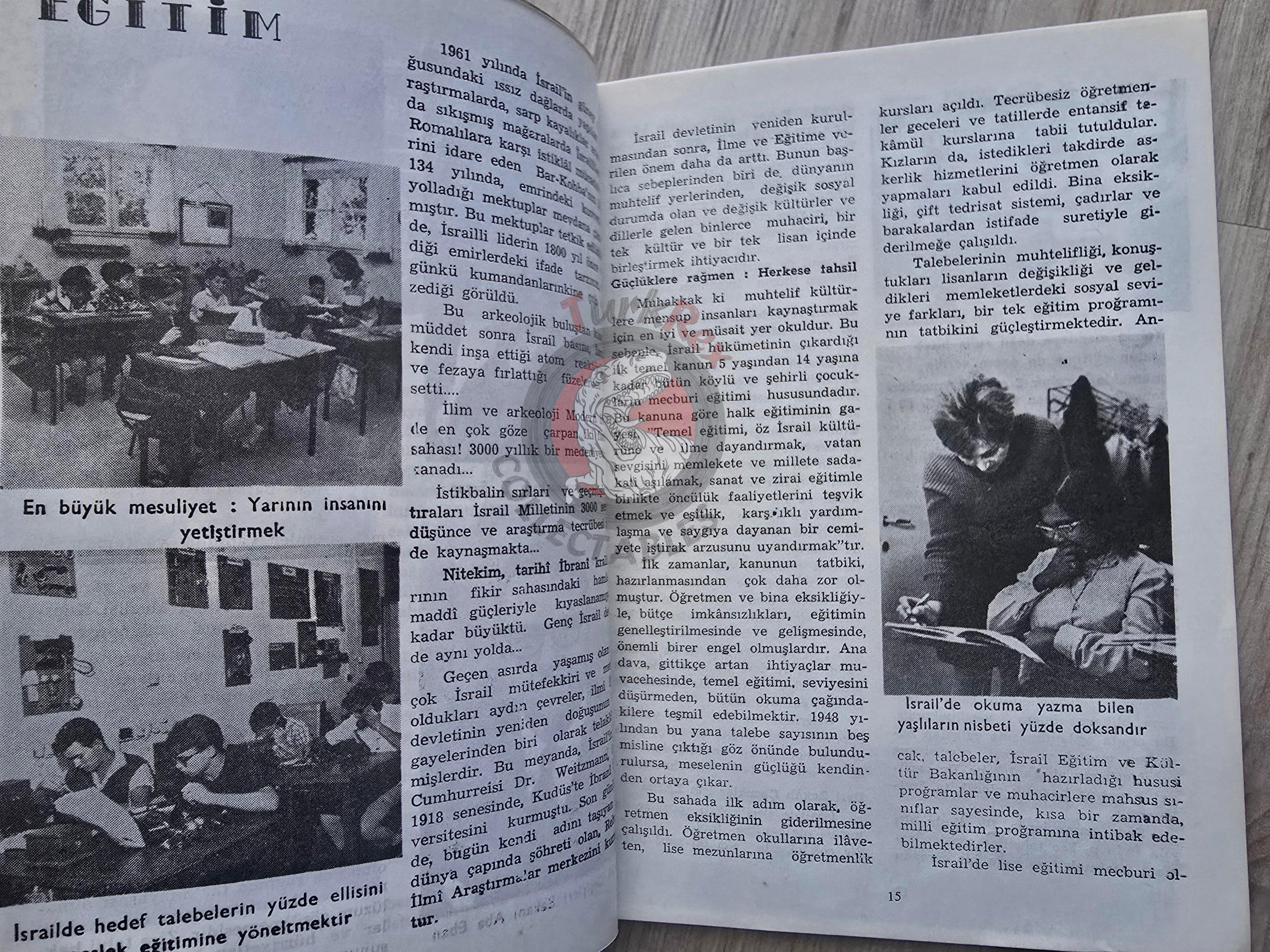 Israel 20th Anniversary 1968 Israeli Embassy Propaganda Turkish Book Turkey Middle East