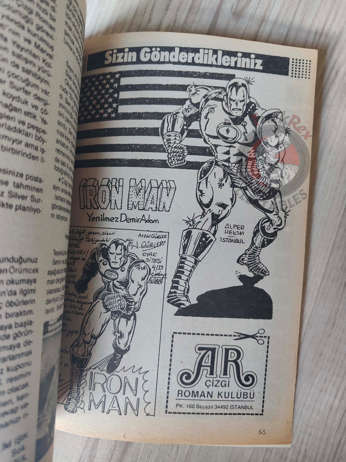 Iron Man #3 1988 Turkish Comic Turkey cover #63 inside #62 #63 #64