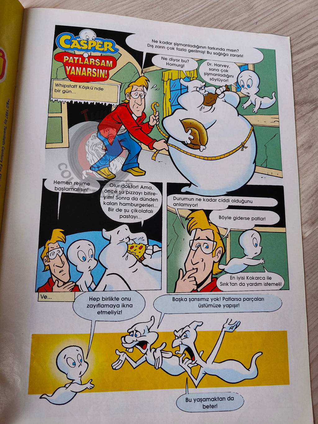Casper the Friendly Ghost Magazine – Issue #28 1997 Turkish Comic Turkey