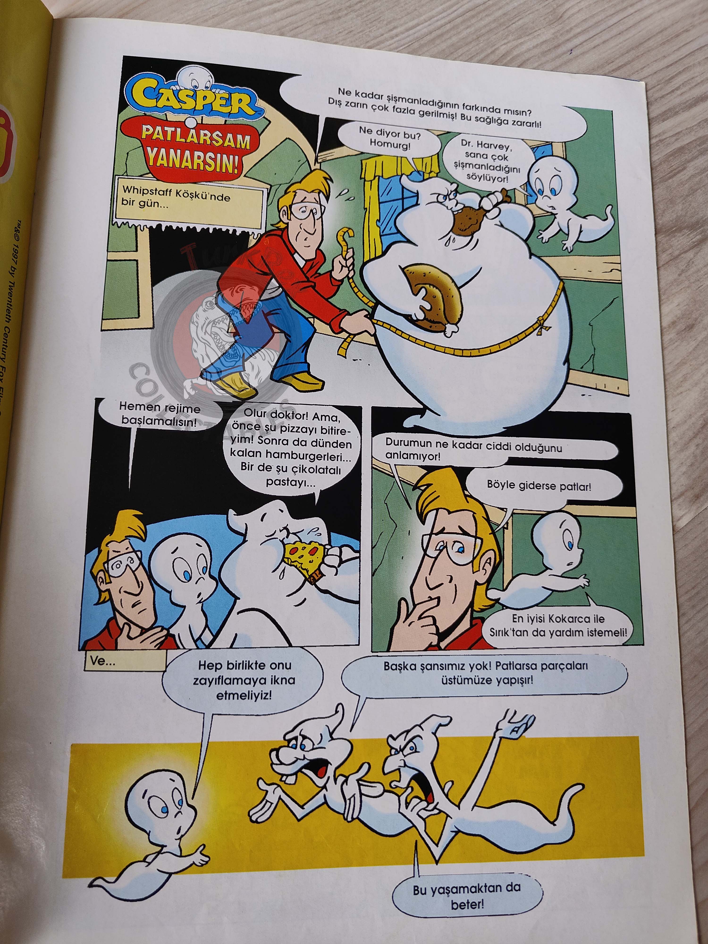 Casper the Friendly Ghost Magazine – Issue #28 1997 Turkish Comic Turkey