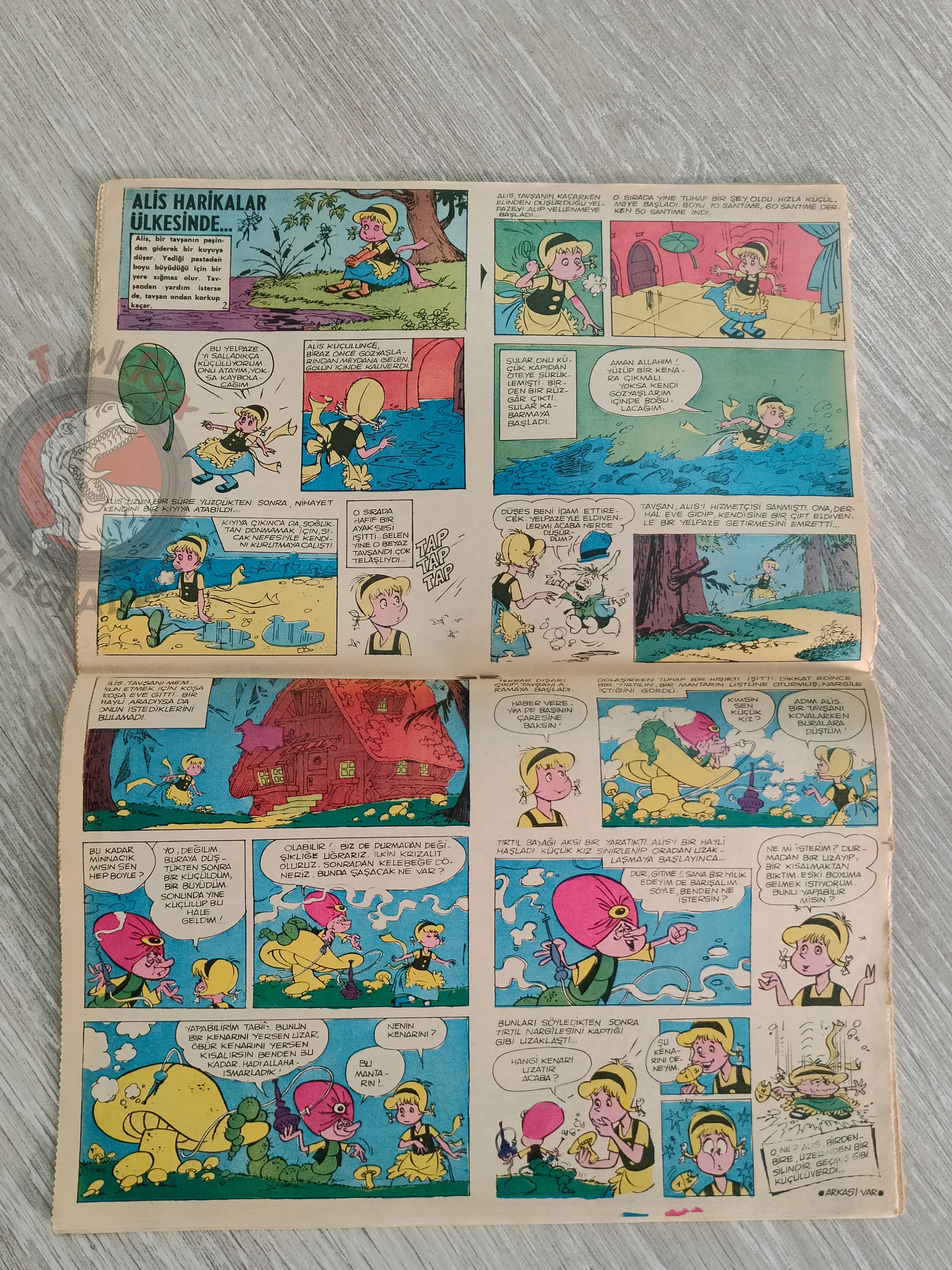 Doğan Kardeş 1971 Magazine #30 Turkish Comic Turkey William Tell Alice In Wonderland Flintstones