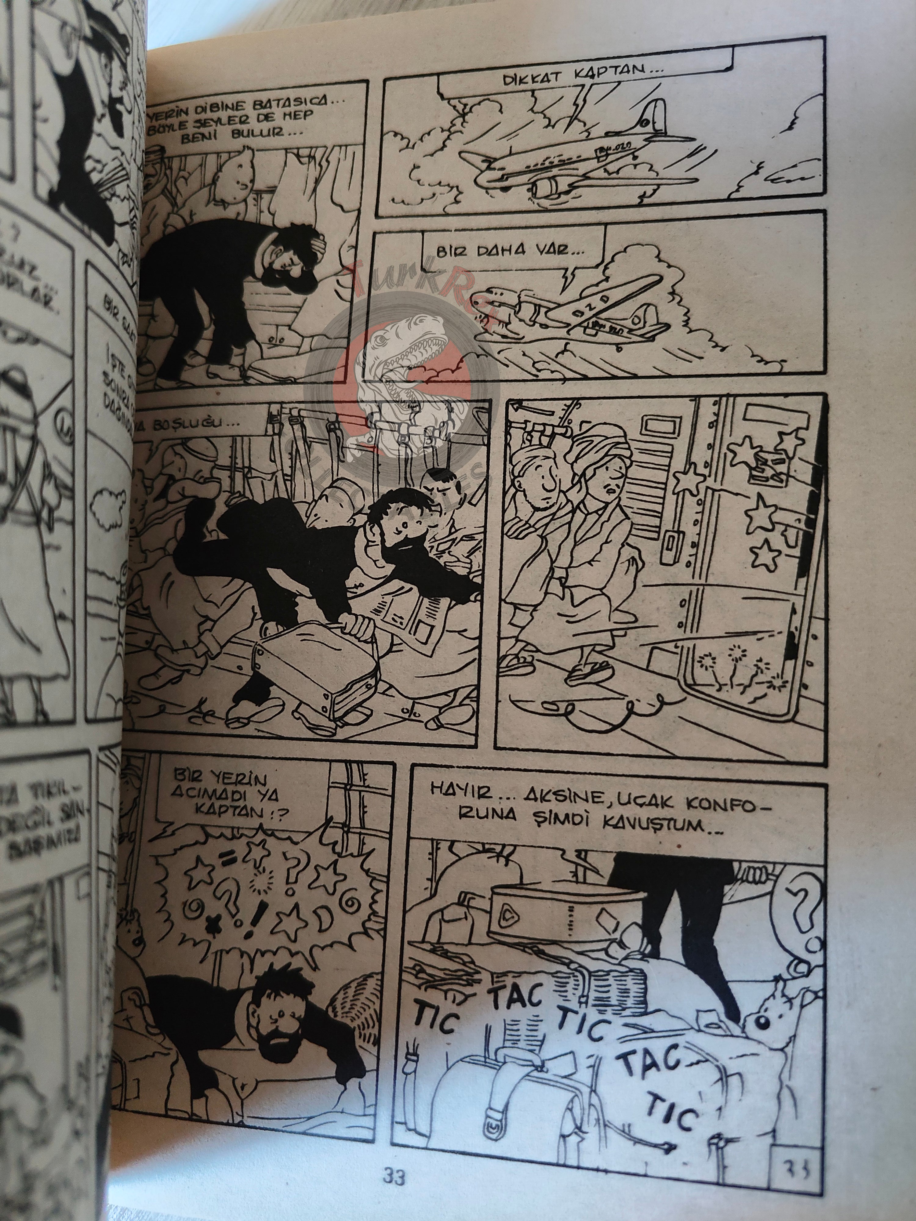 Tintin – The Red Sea Sharks  mid 1980s Turkish Edition Comic Turkey 1