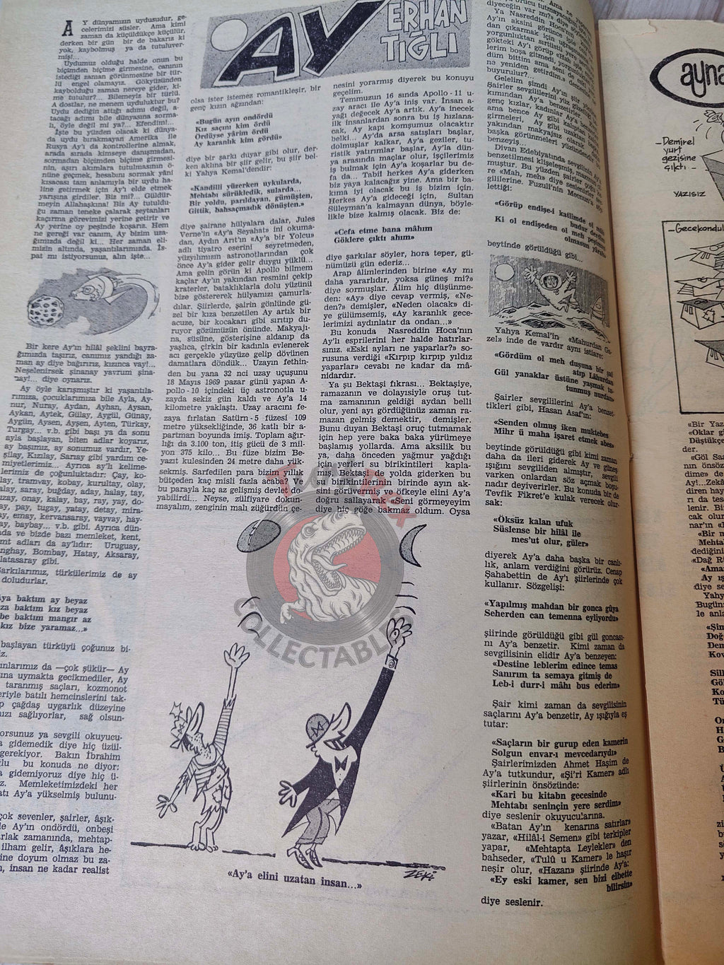 Akbaba 1969 Apollo 11 Moon Turkish Magazine Turkey The Moon Special Issue Space
