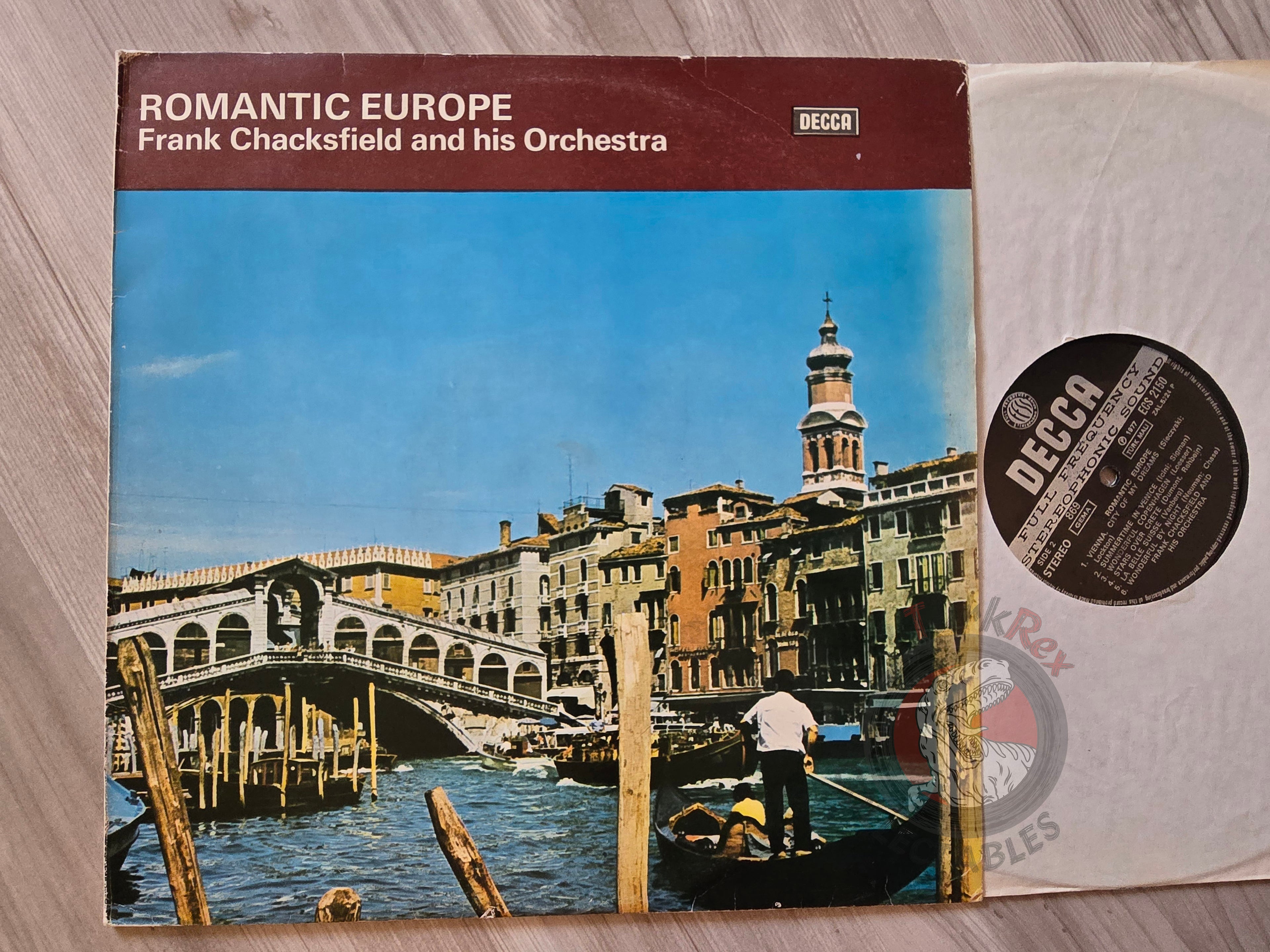 Frank Chacksfield And His Orchestra – Romantic Europe Turkish Pressing Vinyl Turkey Edition