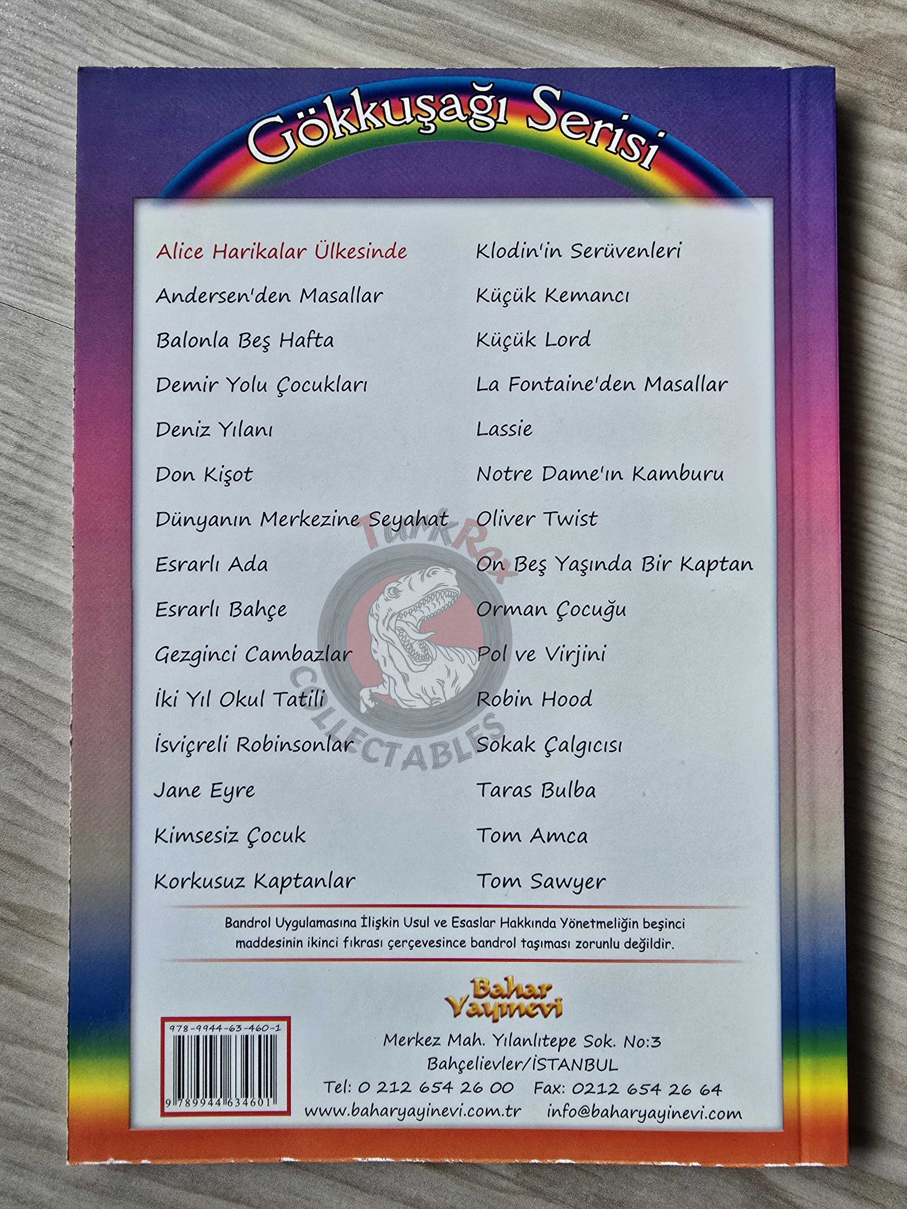 Lewis Carroll – Alice in Wonderland 2010 Turkish Book Turkey Illustrated 2