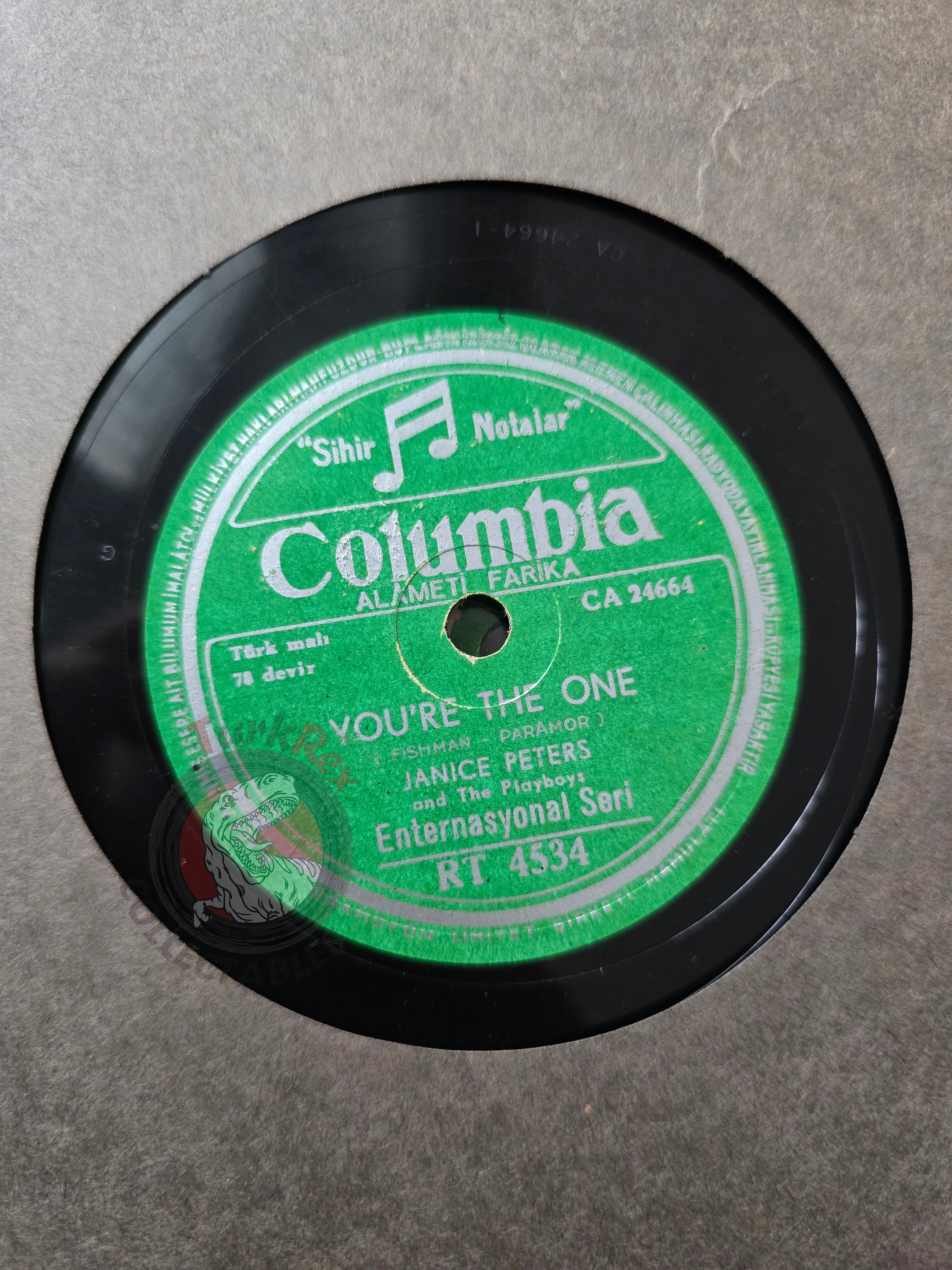 Janice Peters and The Playboys – A Girl Likes Turkish Pressing Shellac Turkey Edition