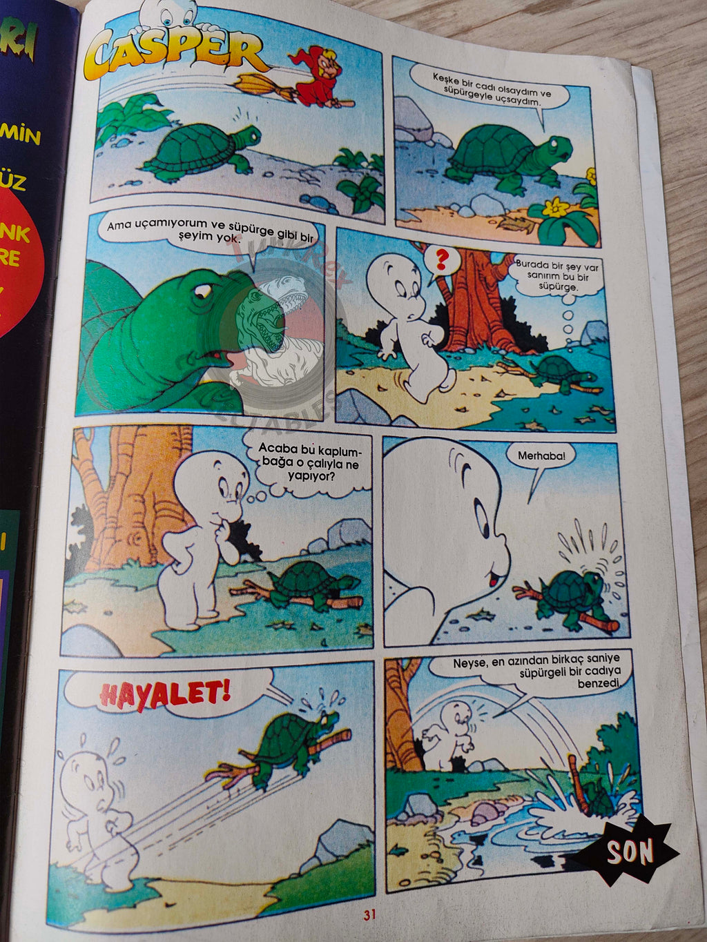 Casper the Friendly Ghost Magazine – Issue #18 1997 Turkish Comic Turkey