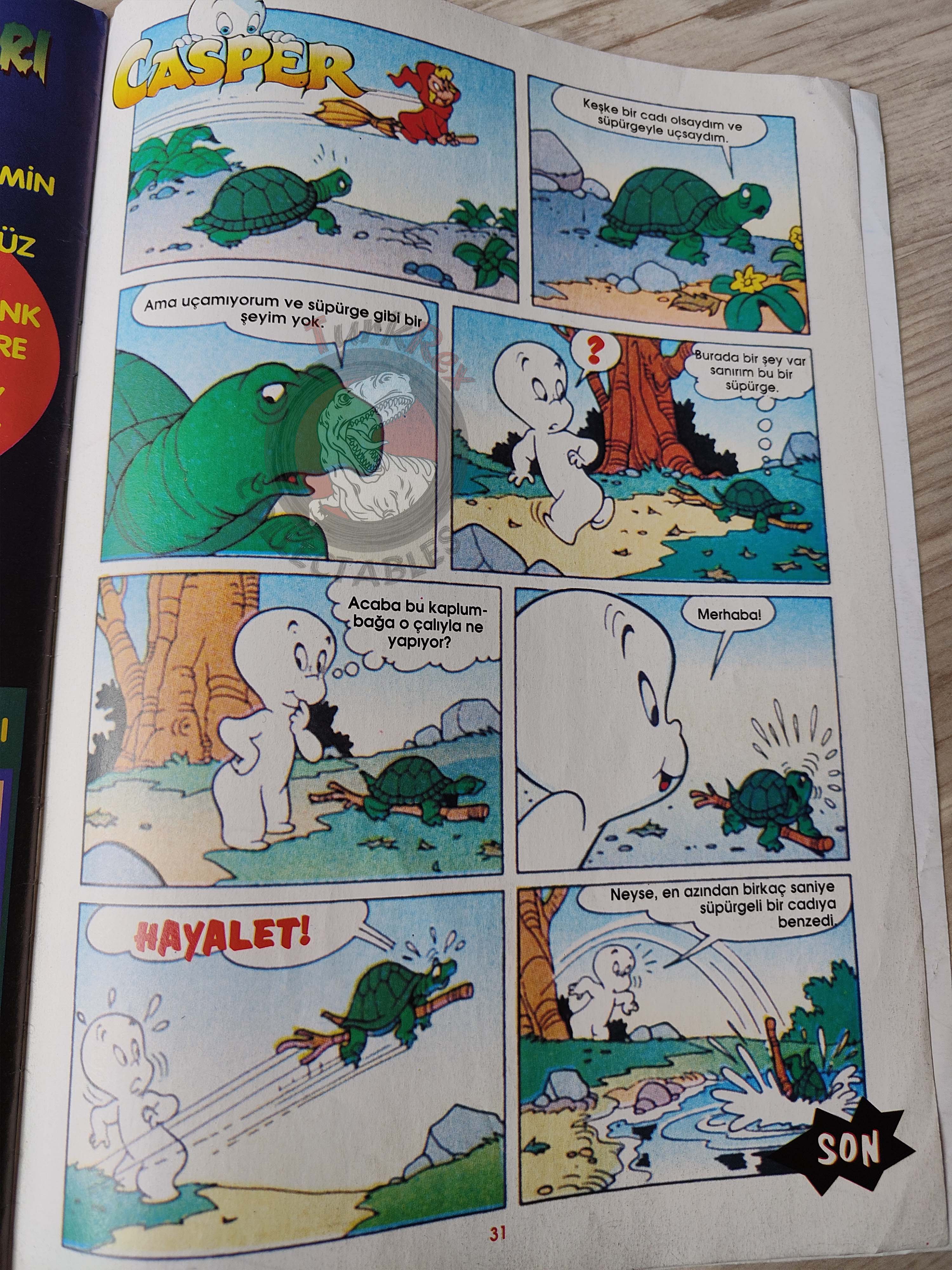 Casper the Friendly Ghost Magazine – Issue #18 1997 Turkish Comic Turkey