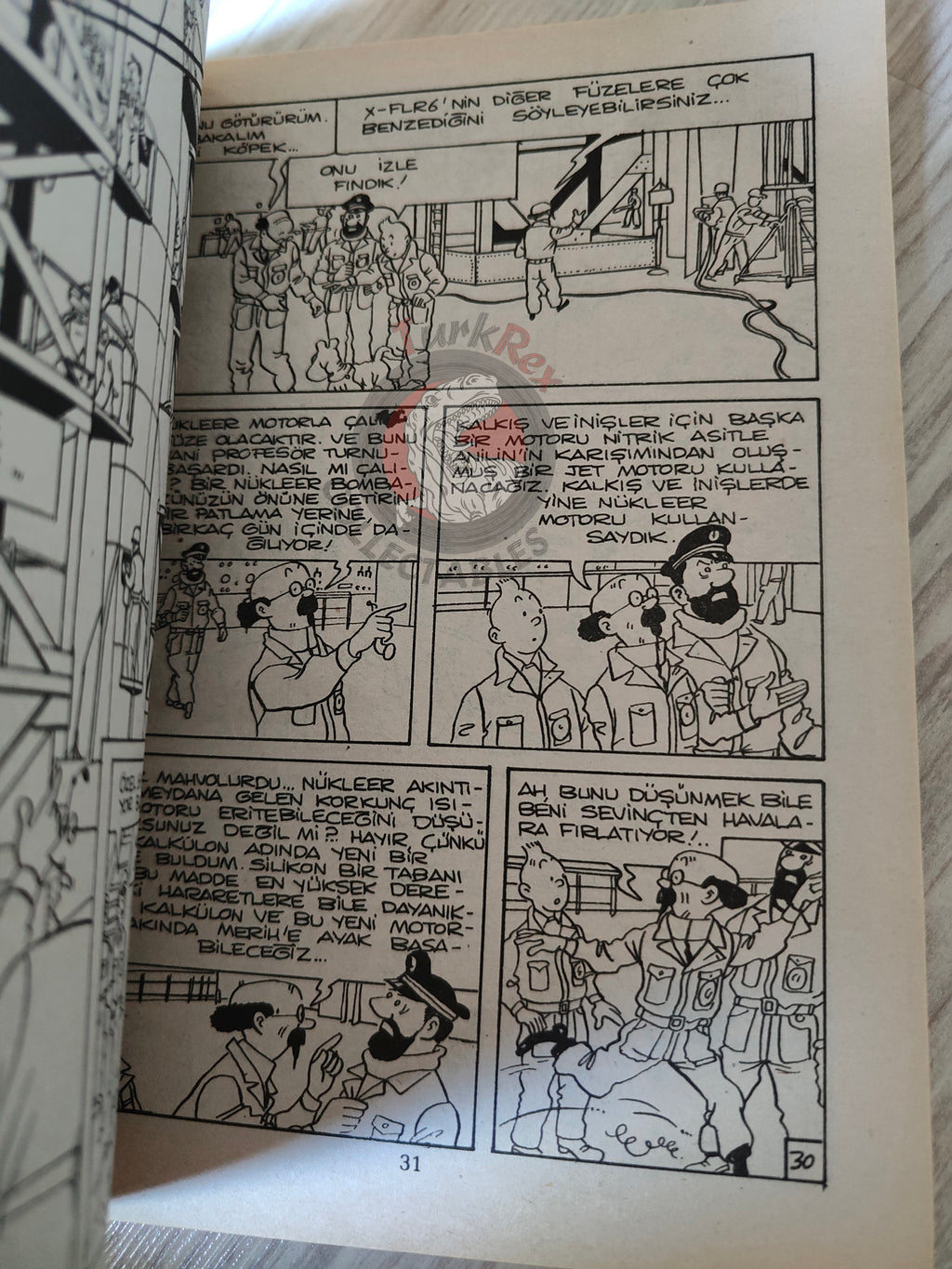 Tintin – Destination Moon mid 1980s Turkish Edition Comic Turkey 1