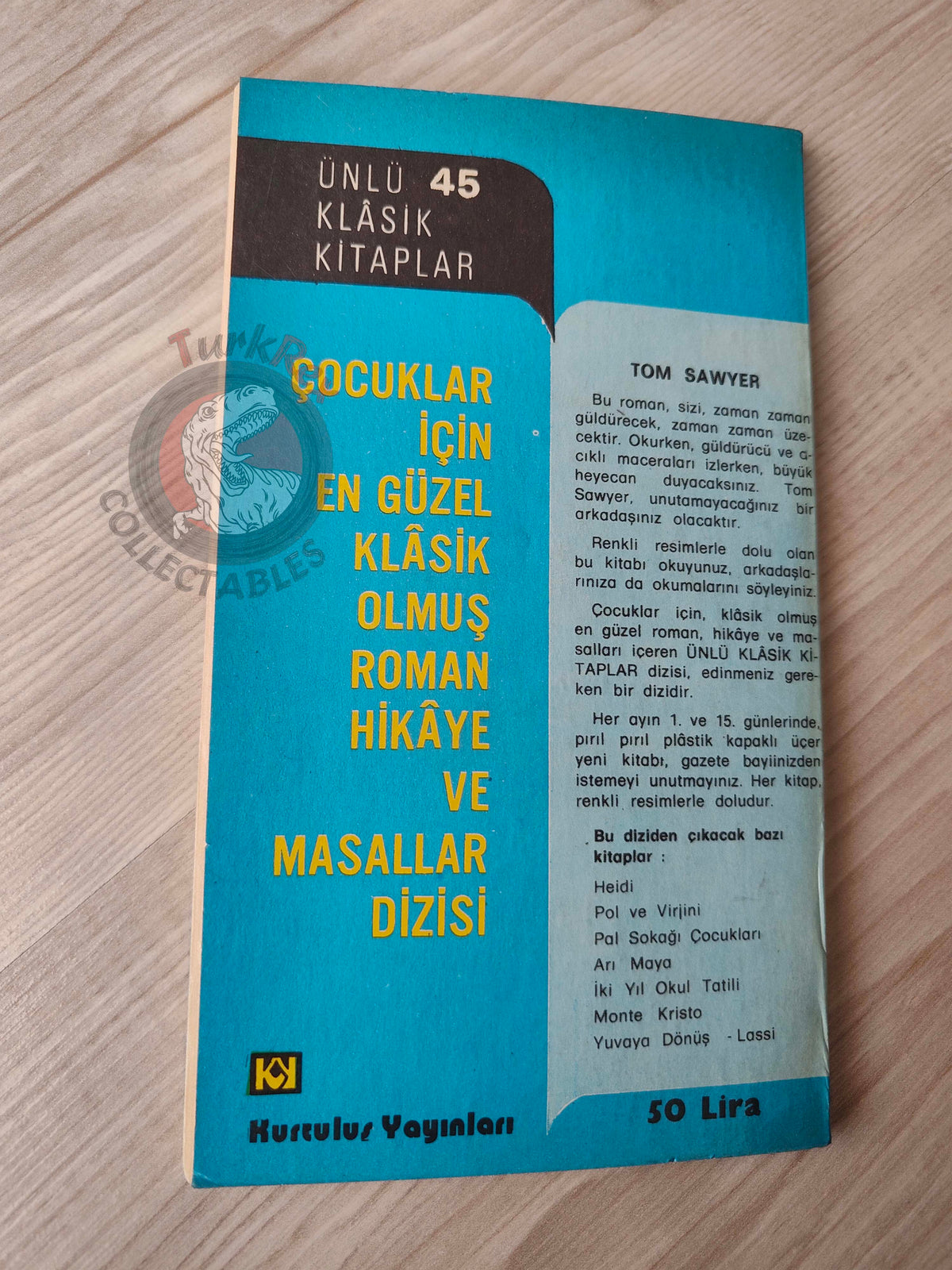 Mark Twain – Tom Sawyer 1984 Turkish Book Turkey Illustrated