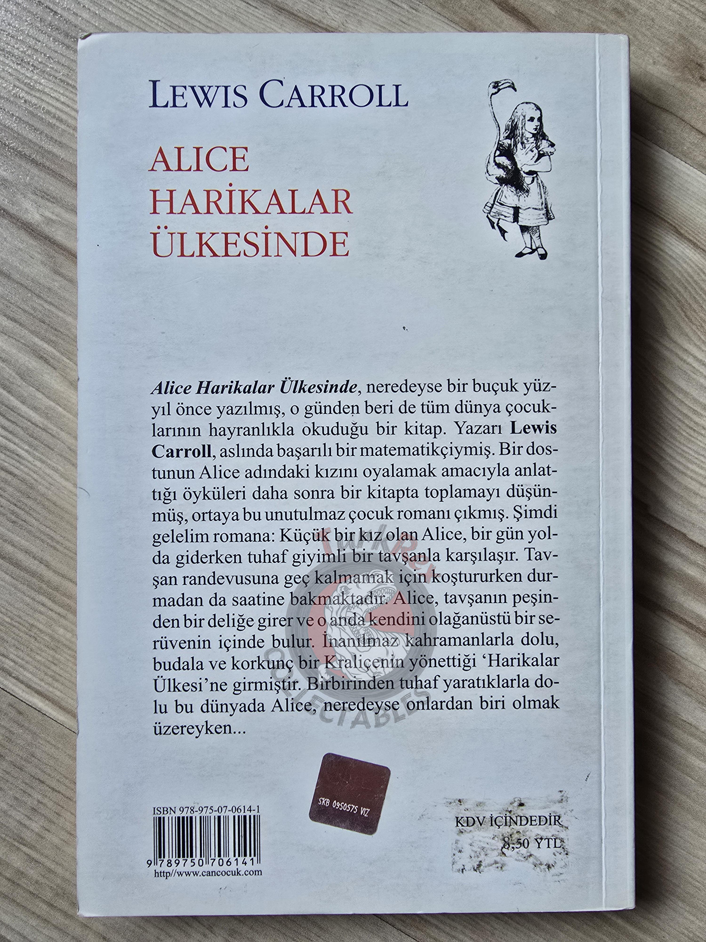 Lewis Carroll – Alice in Wonderland 2008 Turkish Book Turkey Illustrated John Tenniel