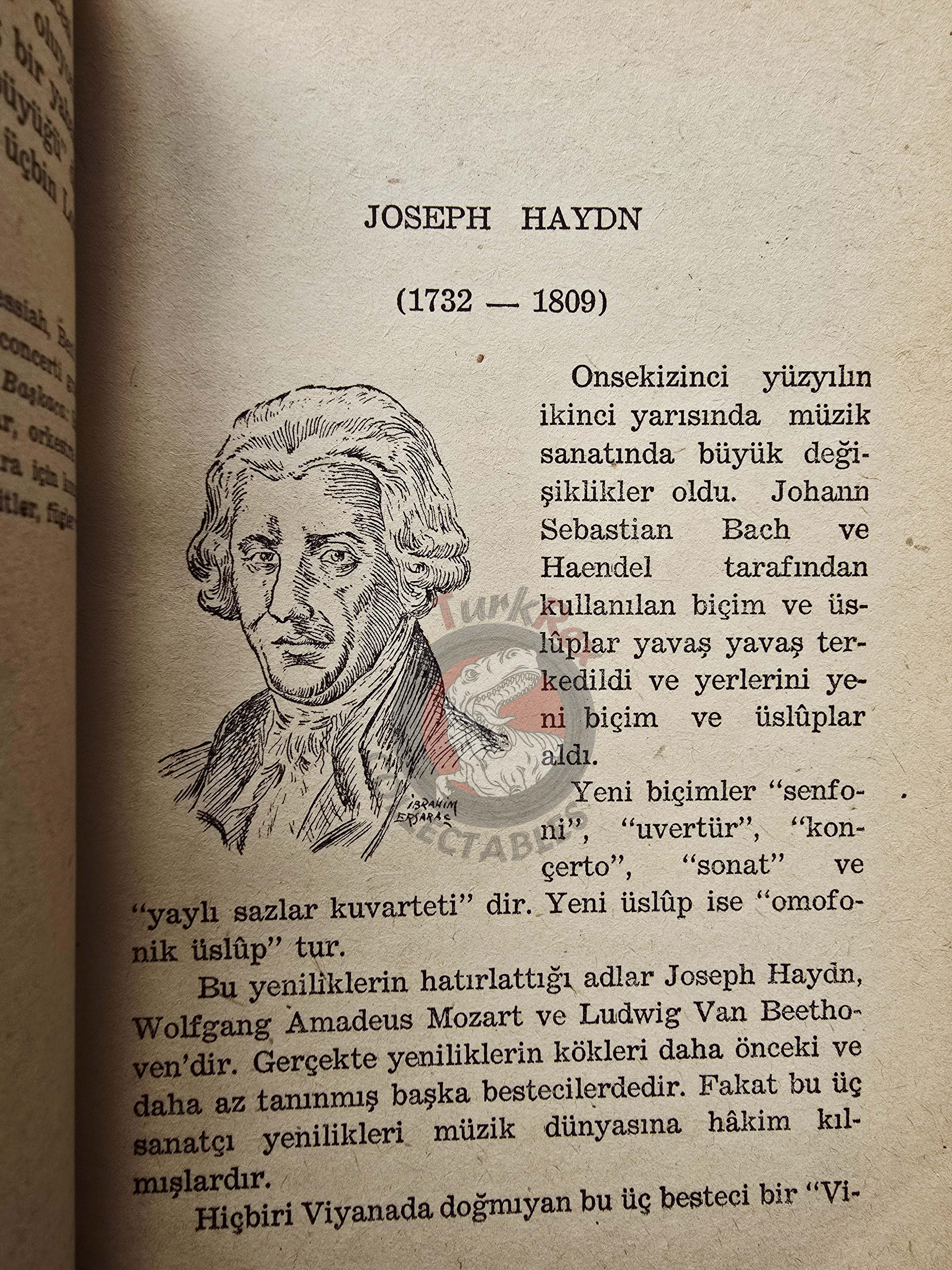 Great Composers 1959 1st by Turkish Writer Book Turkey Classical Music Bach Haydn