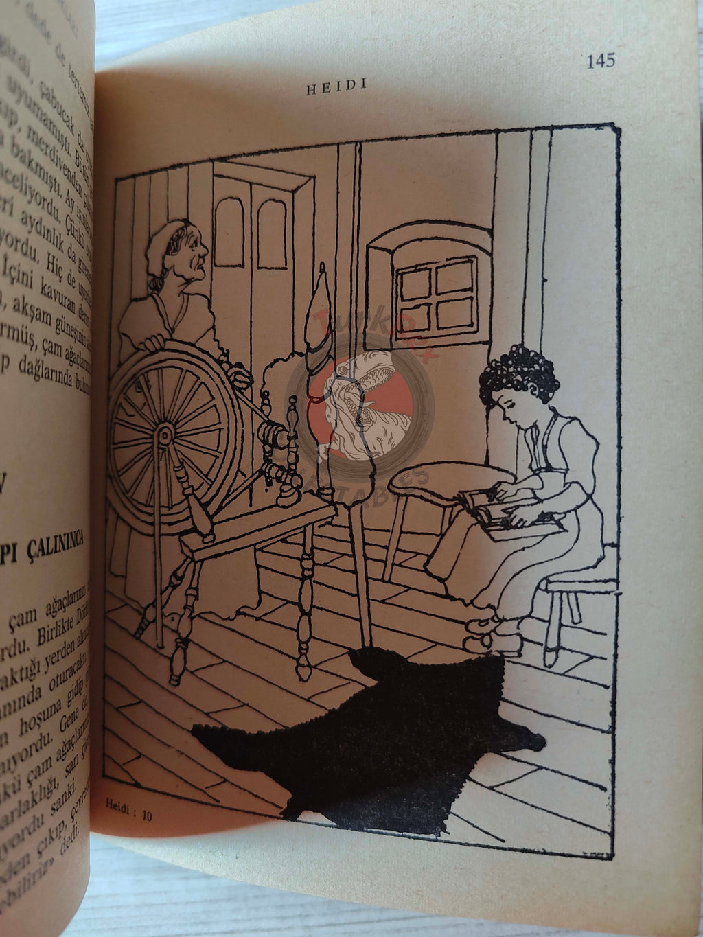 Johanna Spyri – Heidi 1974 HC/DJ Turkish Book Turkey Illustrated