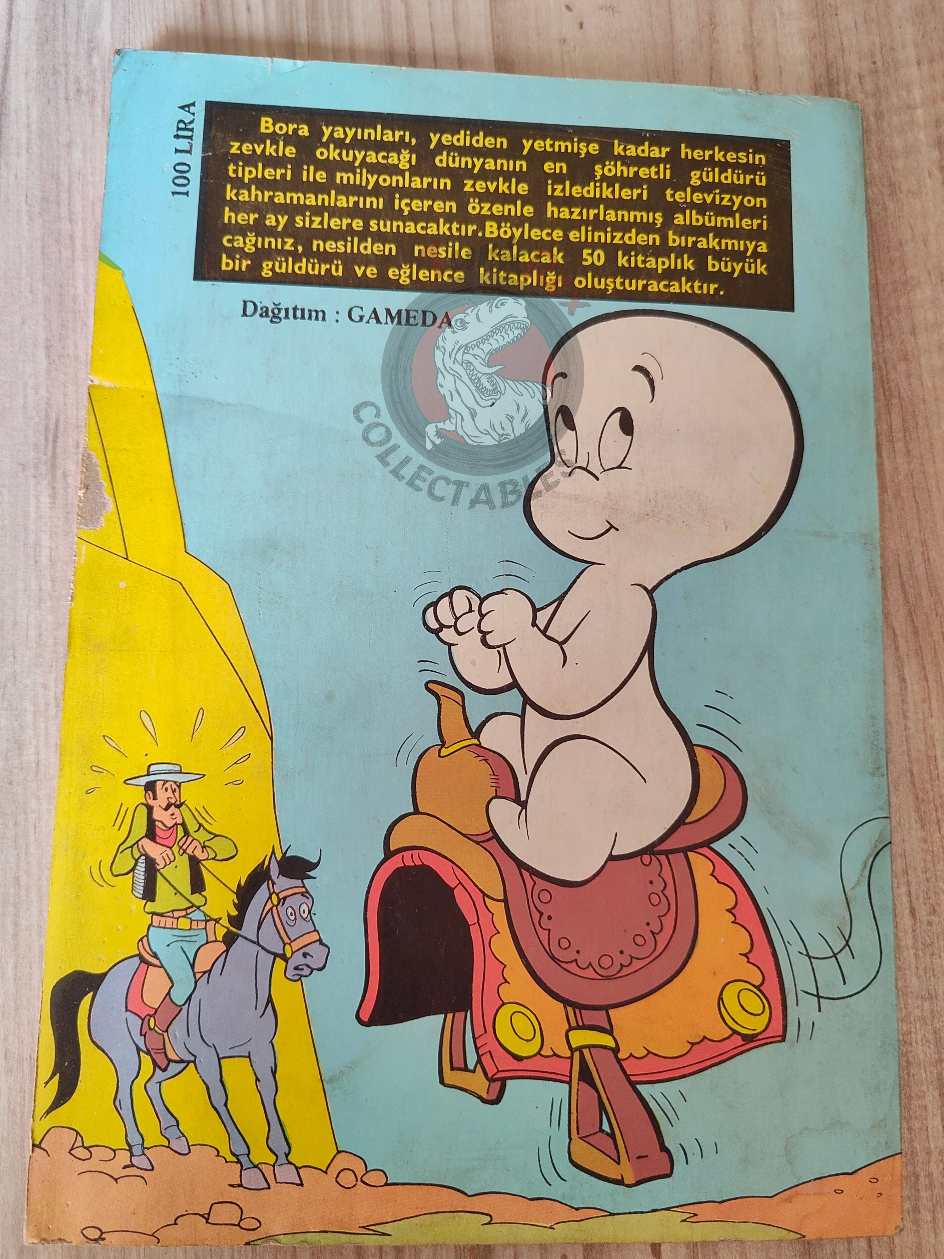 Casper the Friendly Ghost –  Altın Seri #6 80s Turkish Comic Turkey