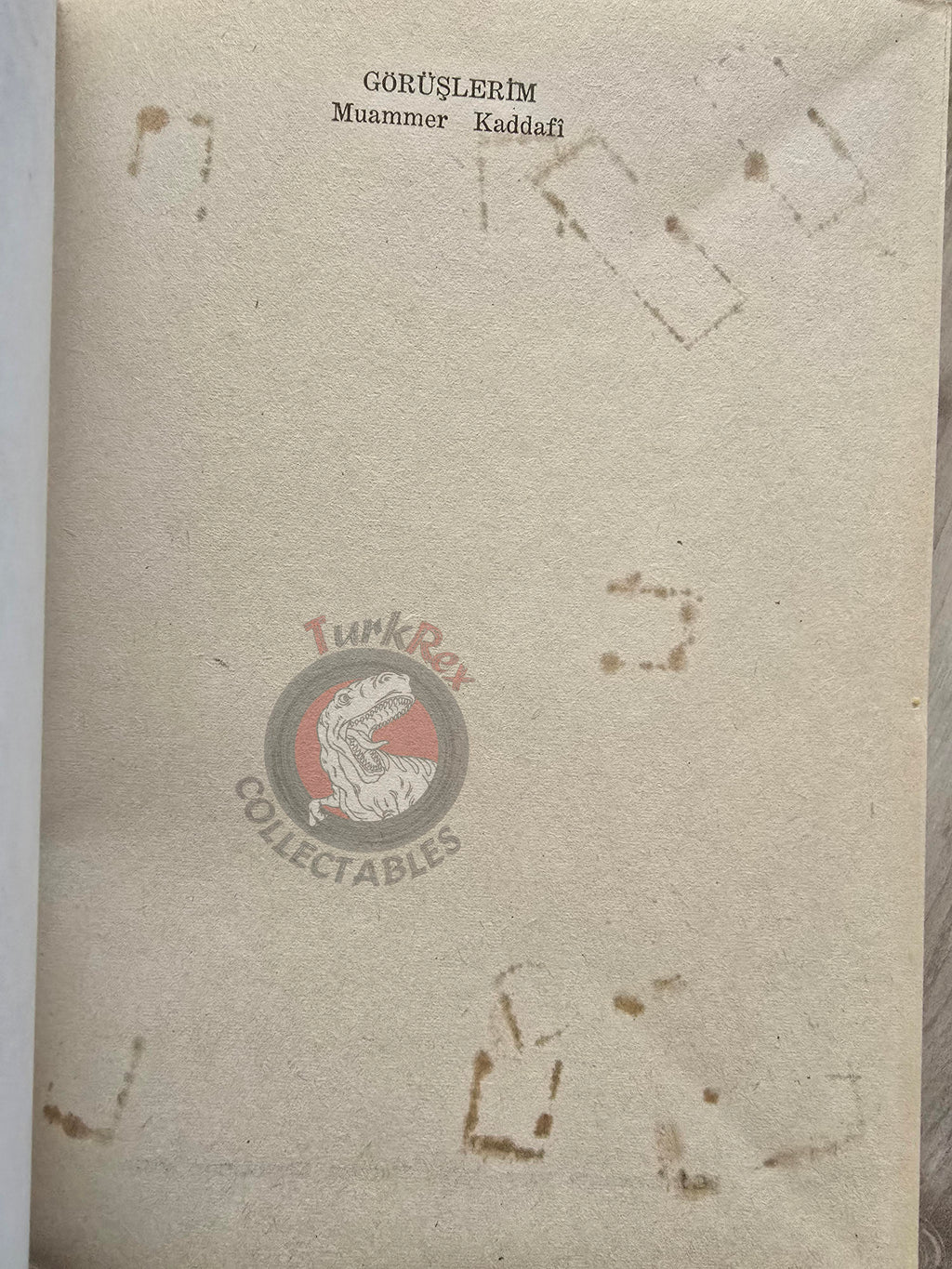 Muammer Kaddafi - My Views Libya Propaganda 1975 Turkish Book Turkey Gaddafi