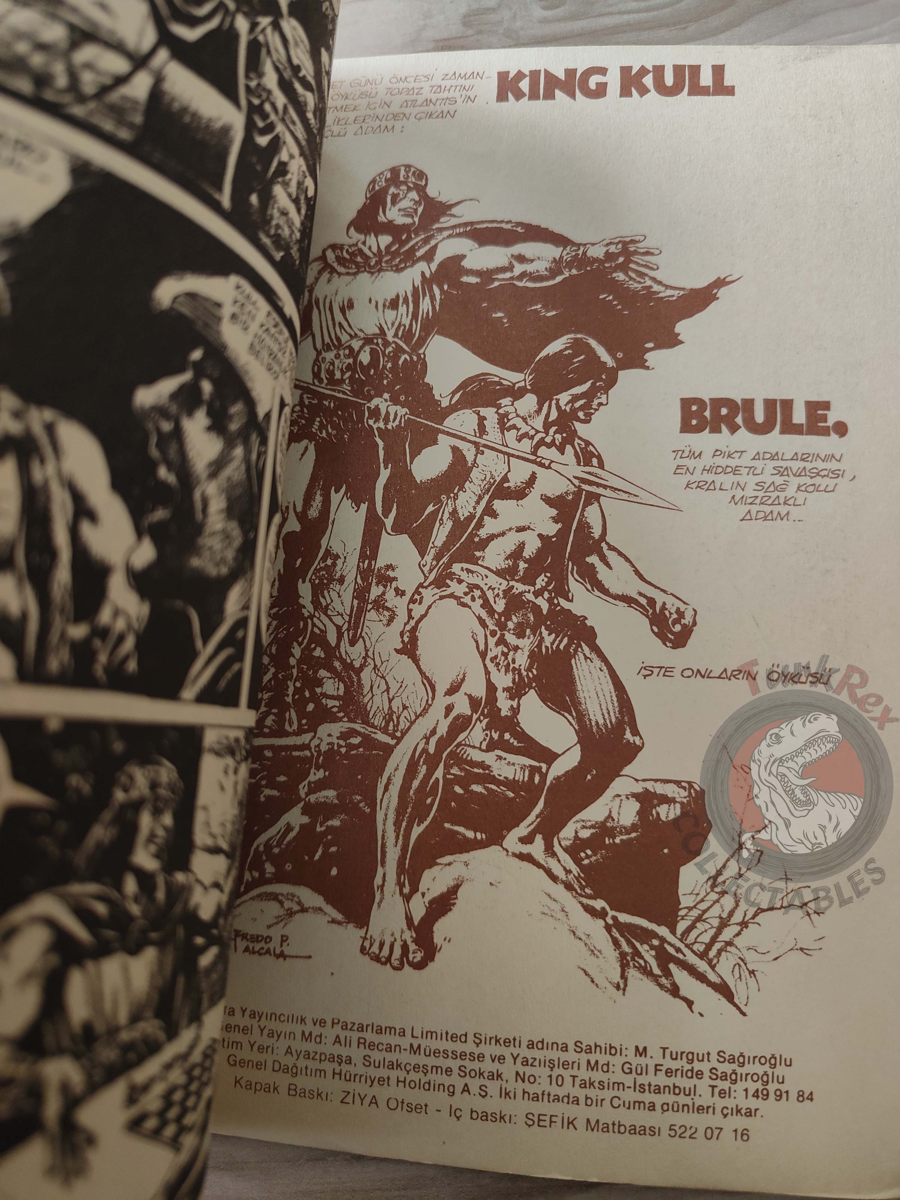 Kull the Conqueror #1 1985 Turkish Comic Turkey #2 Bizarre Adventures #26 SSOC #55