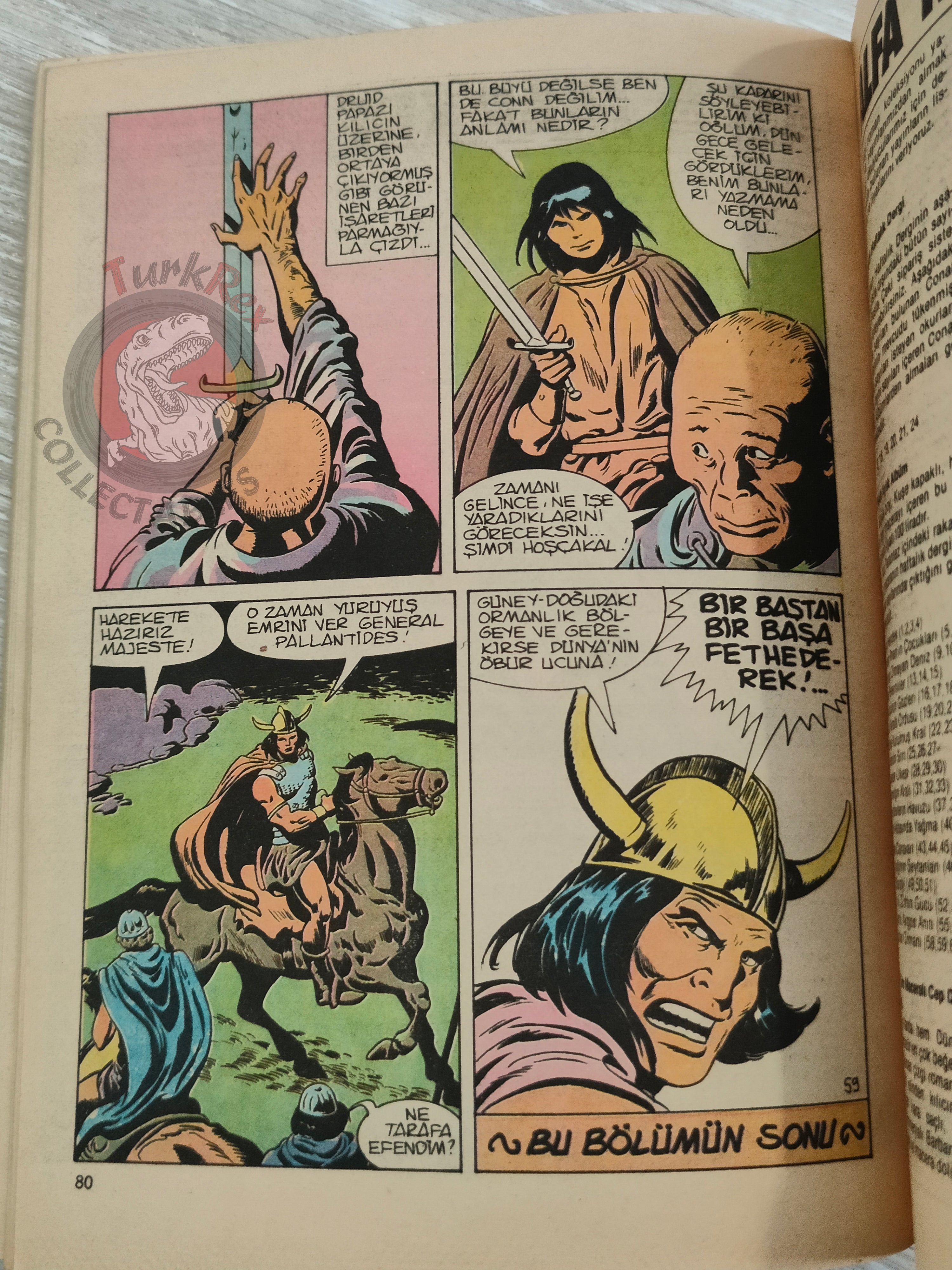 Conan Renkli #13 Turkish Comic Turkey Only Cover King Conan #2 Saga #62