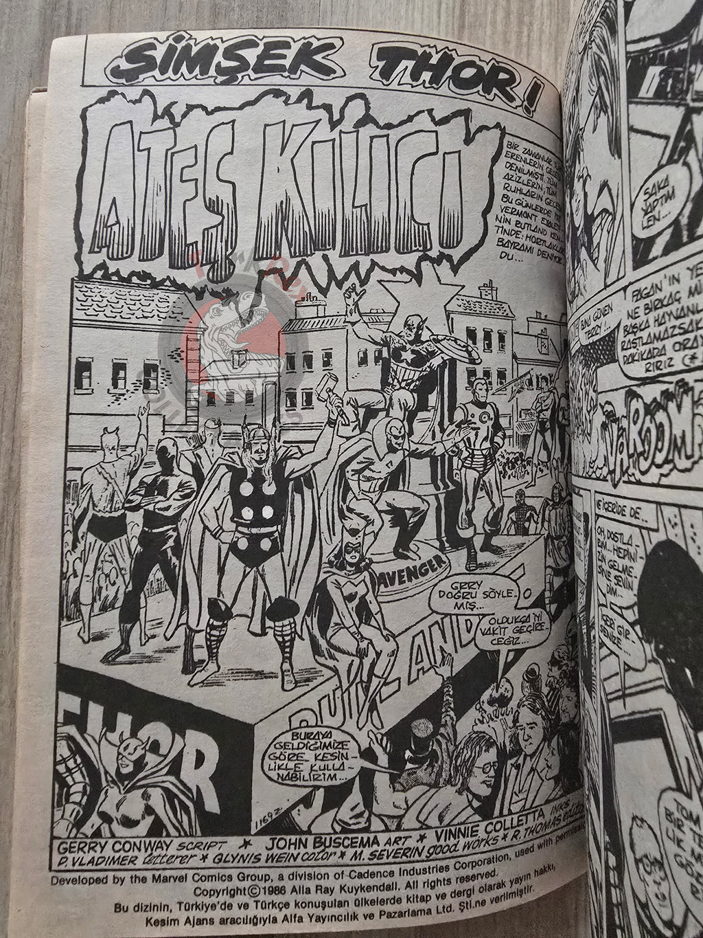 Thor Vol #4 1987 Turkish Comic Turkey The Mighty Thor #205–210 cover #215