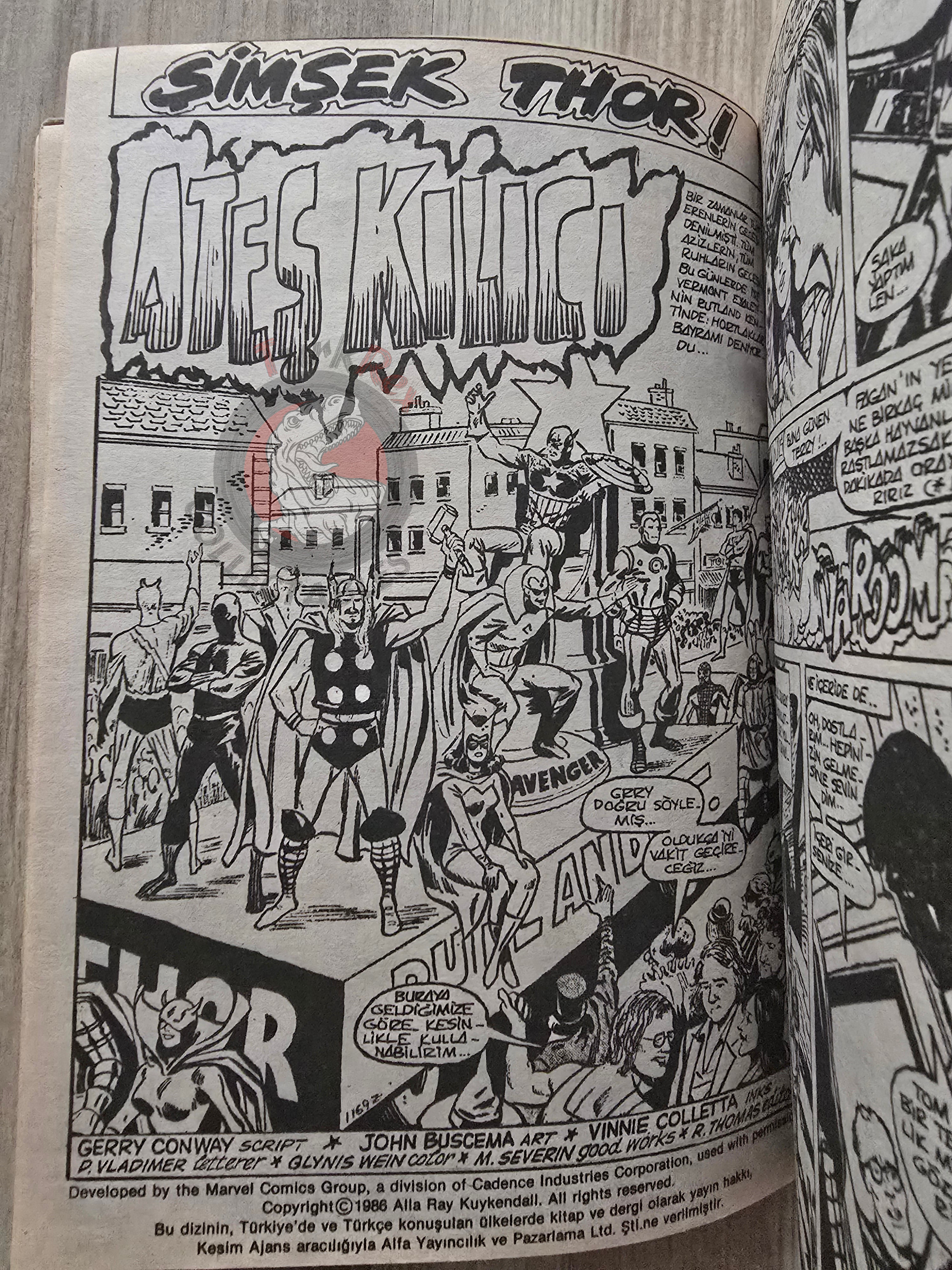 Thor Vol #4 1987 Turkish Comic Turkey The Mighty Thor #205–210 cover #215