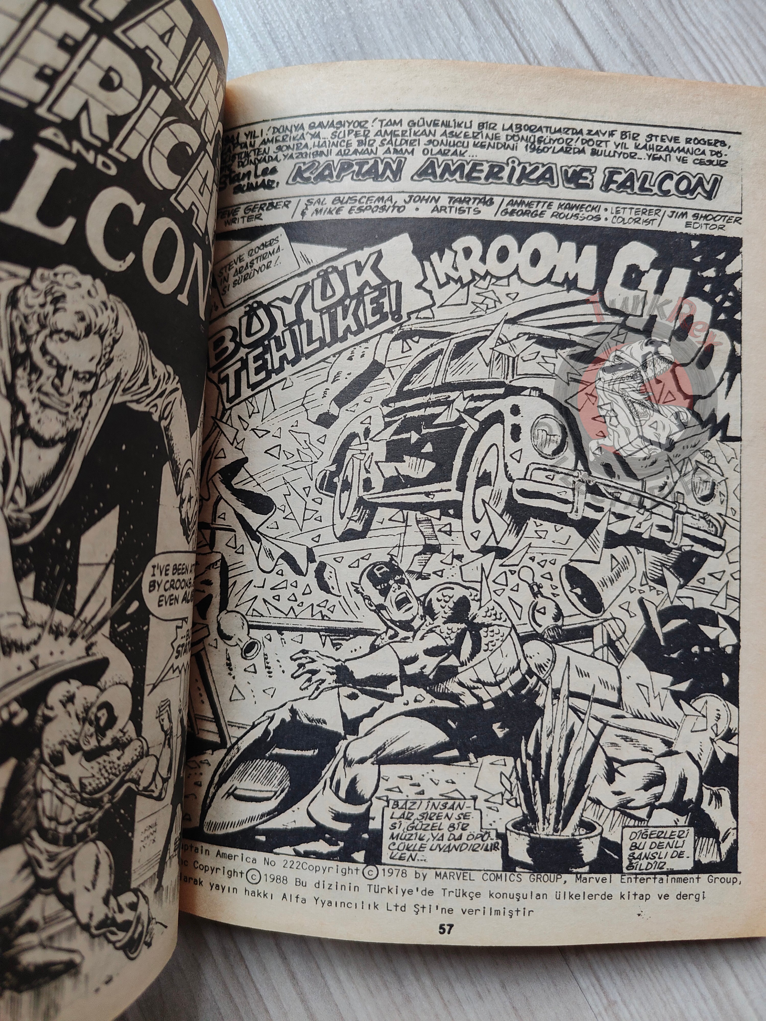 Captain America – Volume 9 1989 Turkish Comic Turkey Falcon