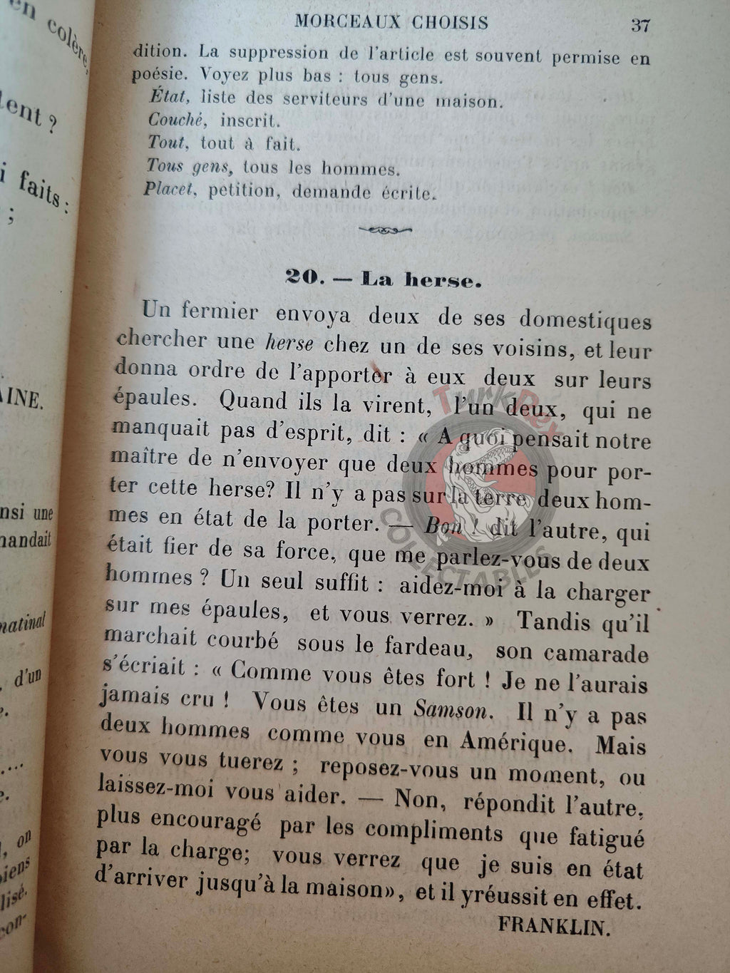 French Education Book Used in Ottoman Empire 1894 Germain Lescane Galatasaray