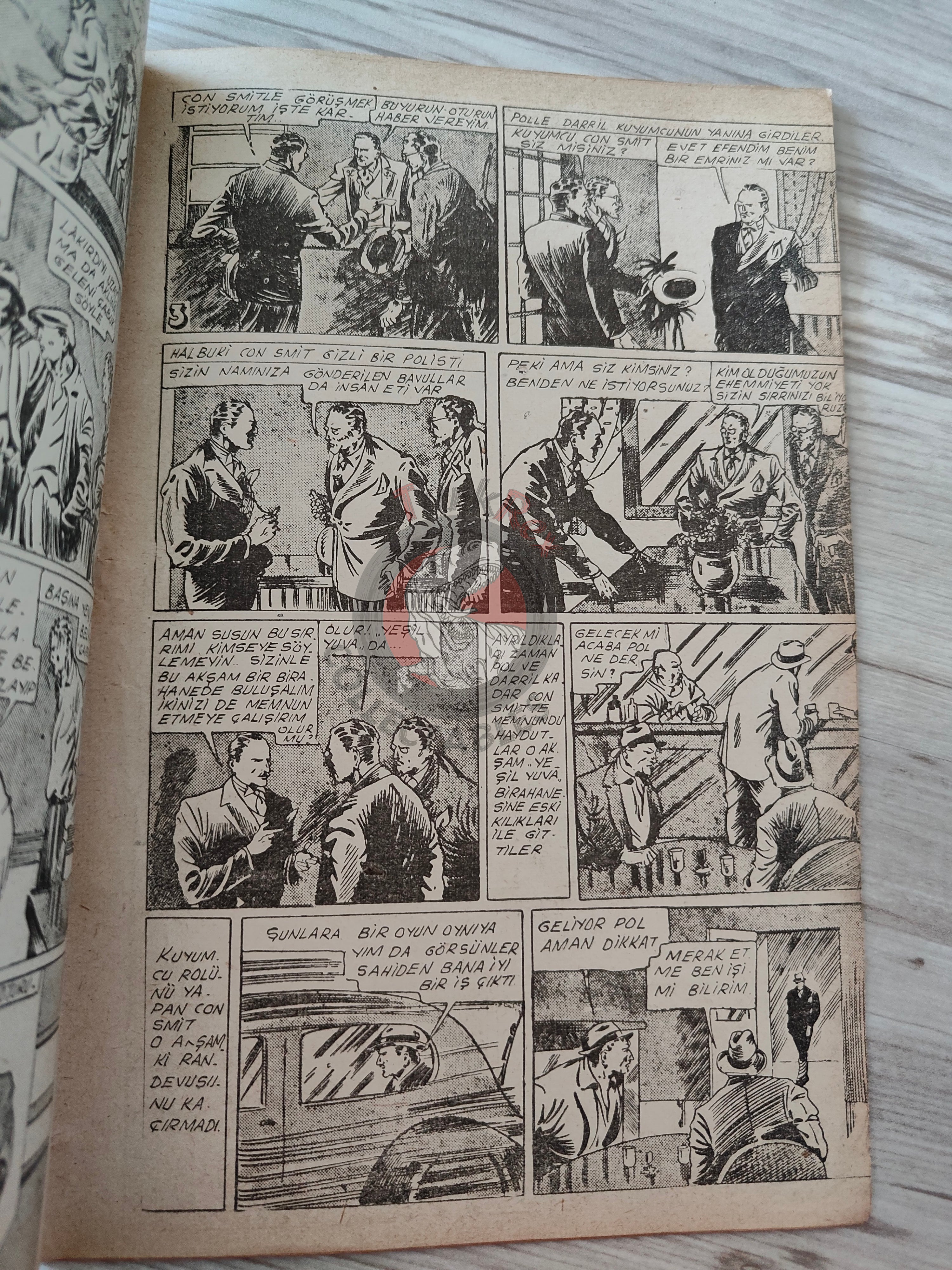 1001 Roman 1944 The Green Nest Turkish Comic Mag Turkey