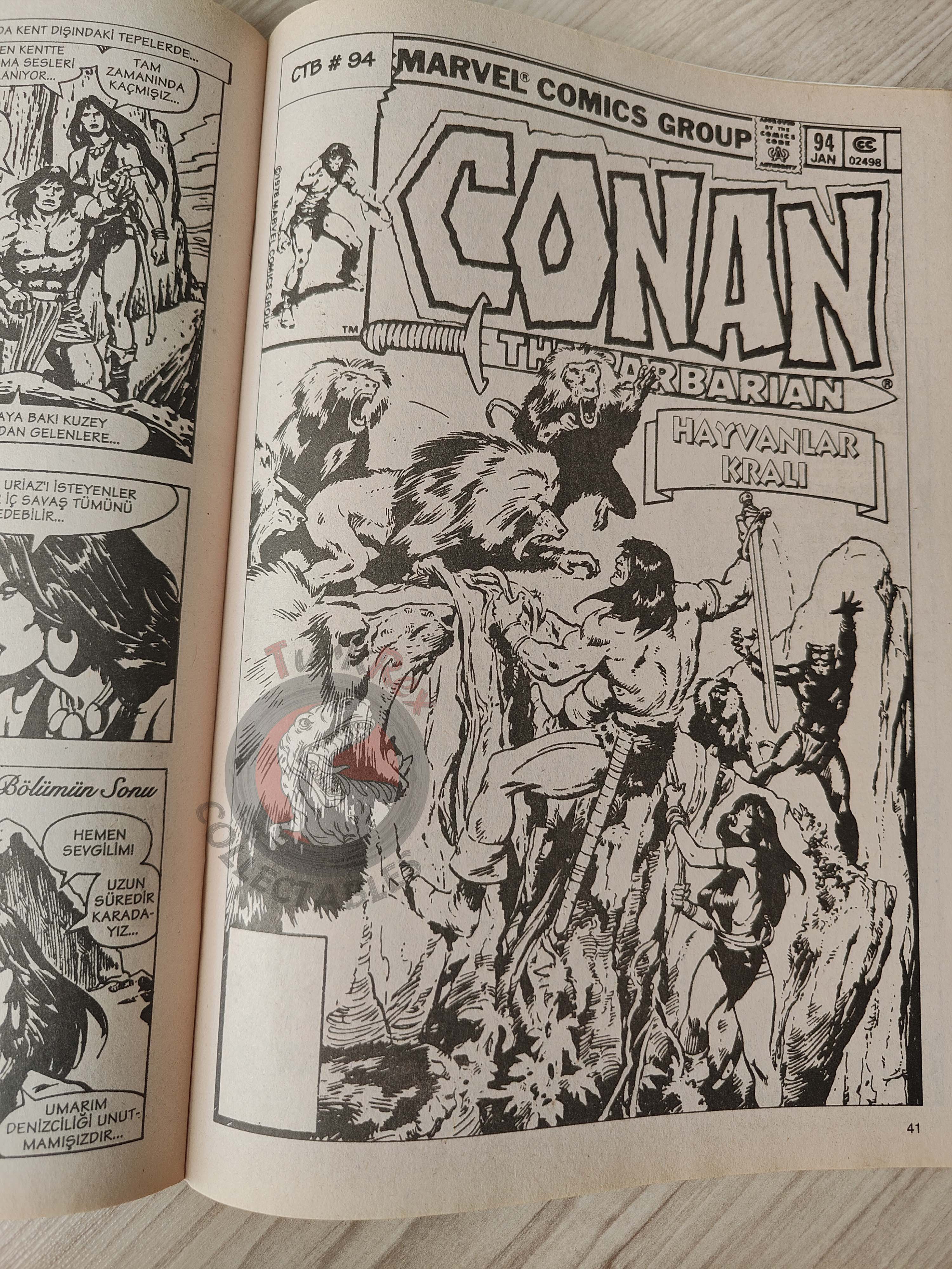 Conan The Barbarian #10 2001 Turkish Comic Turkey #92 #93 #94 #95