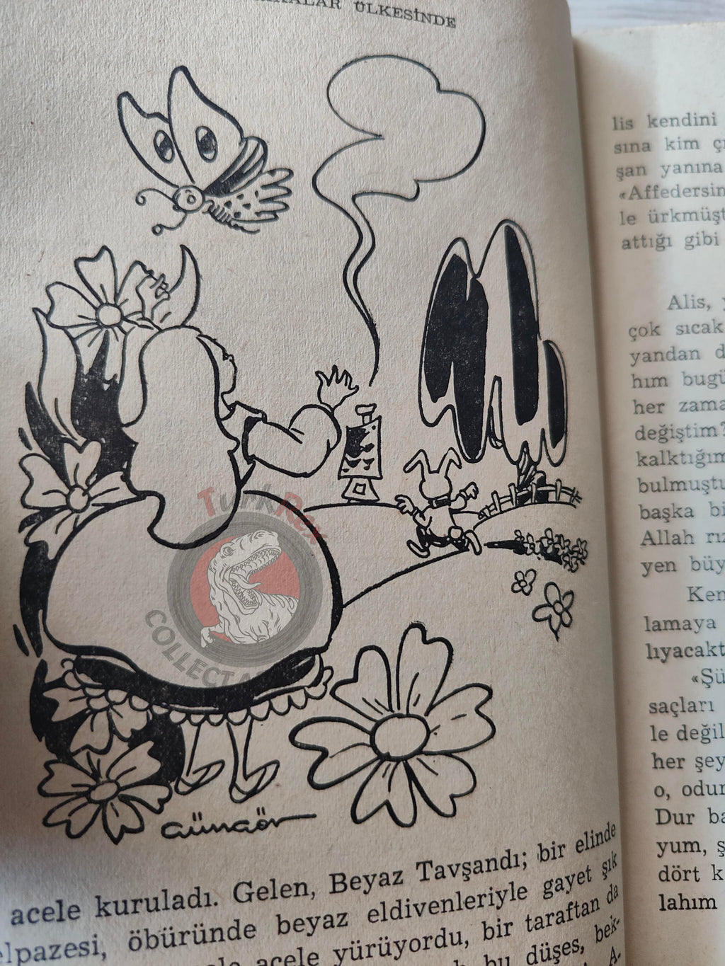 Lewis Carroll – Alice in Wonderland 1953 Turkish Book Turkey Illustrated